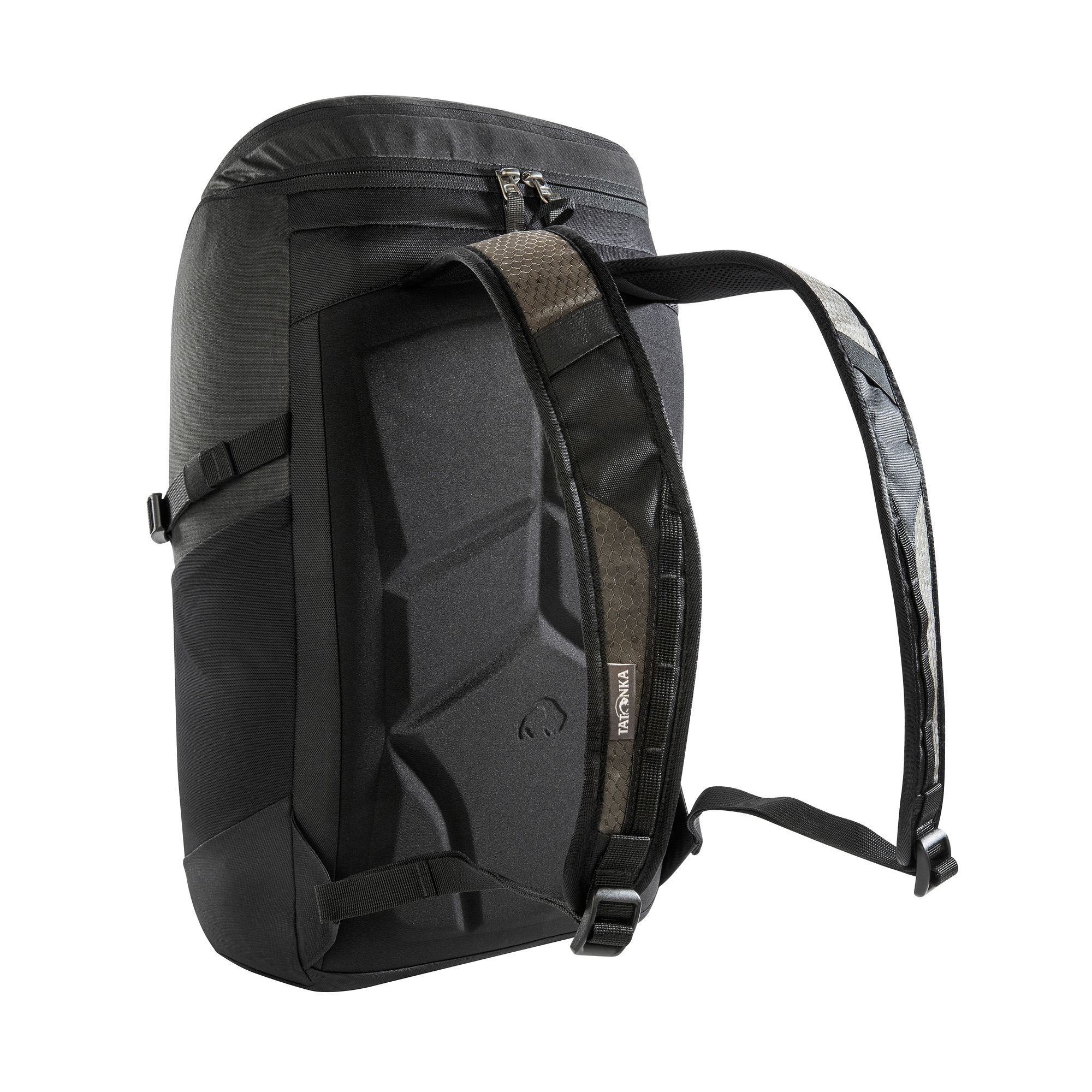 Tatonka City Pack 22 Kapok black schwarz Tagesrucksäcke - Ansicht seitlich-hinten Tasche, Rucksack, Tatonka City Pack 22 Kapok black schwarz Tagesrucksäcke - Ansicht seitlich-hinten