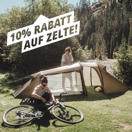 Zelt, Camping, Fahrrad, Familiencamping, Rabatt, Die Tatonka-Zeltaktion: 20% Rabatt auf Zelte. Die passende Zeltunterlage gibt es gratis dazu - Jetzt kaufen!