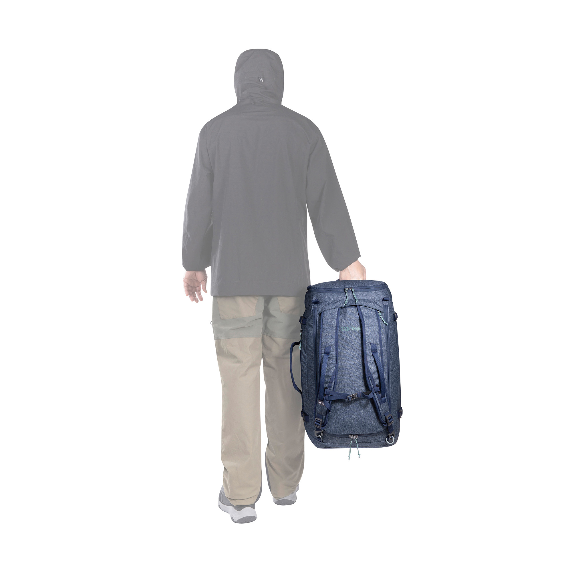 Rucksack, Rucksack dunkelblau, Reisetasche, Tasche mit Schulterriemen, Herrenoutdoor-Set, Tatonka Duffle Bag 45 navy blue blau Reisetaschen - Detailansicht