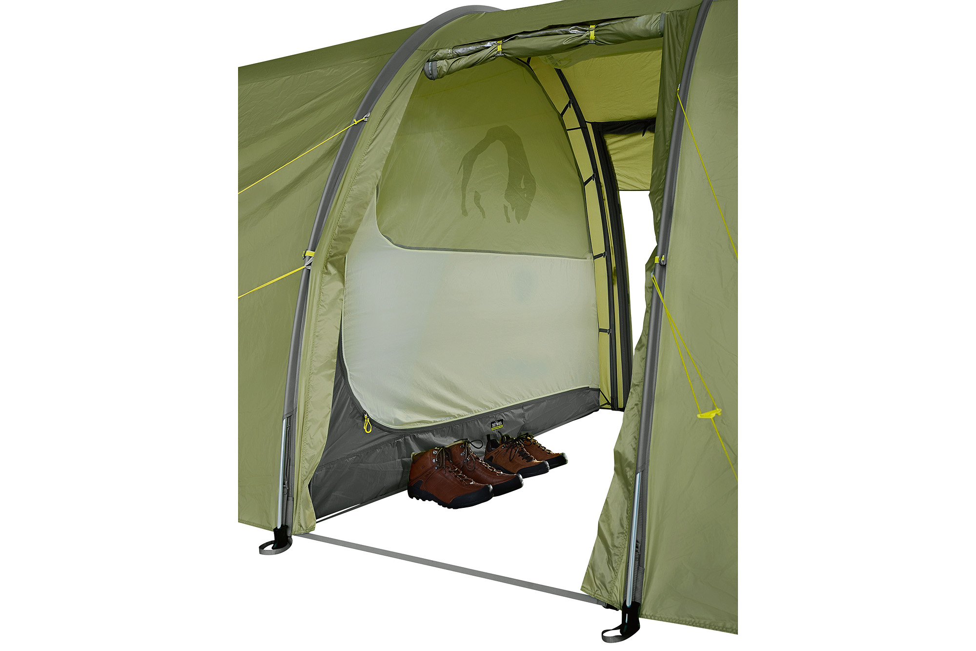 Tatonka Alaska Family DLX light olive grün Familienzelte - Detailansicht Zelt, Im Freien, Tatonka Alaska Family DLX light olive grün Familienzelte - Detailansicht