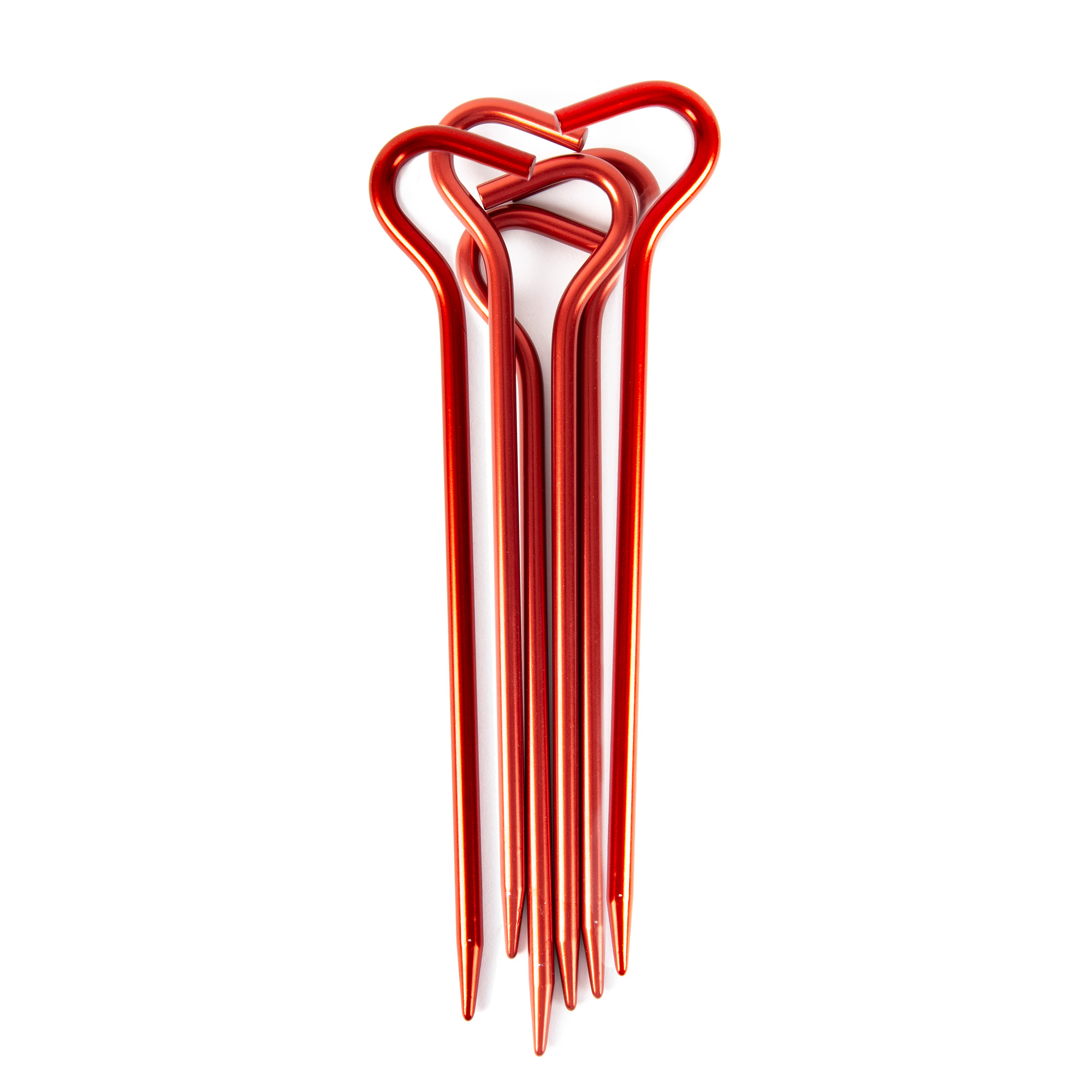 Tatonka Zelthering / tent peg basic 19cm 6pcs red rot Zelt- & Tarpzubehör - Ansicht seitlich-vorne Tatonka Zelthering / tent peg basic 19cm 6pcs red rot Zelt- & Tarpzubehör - Ansicht seitlich-vorne