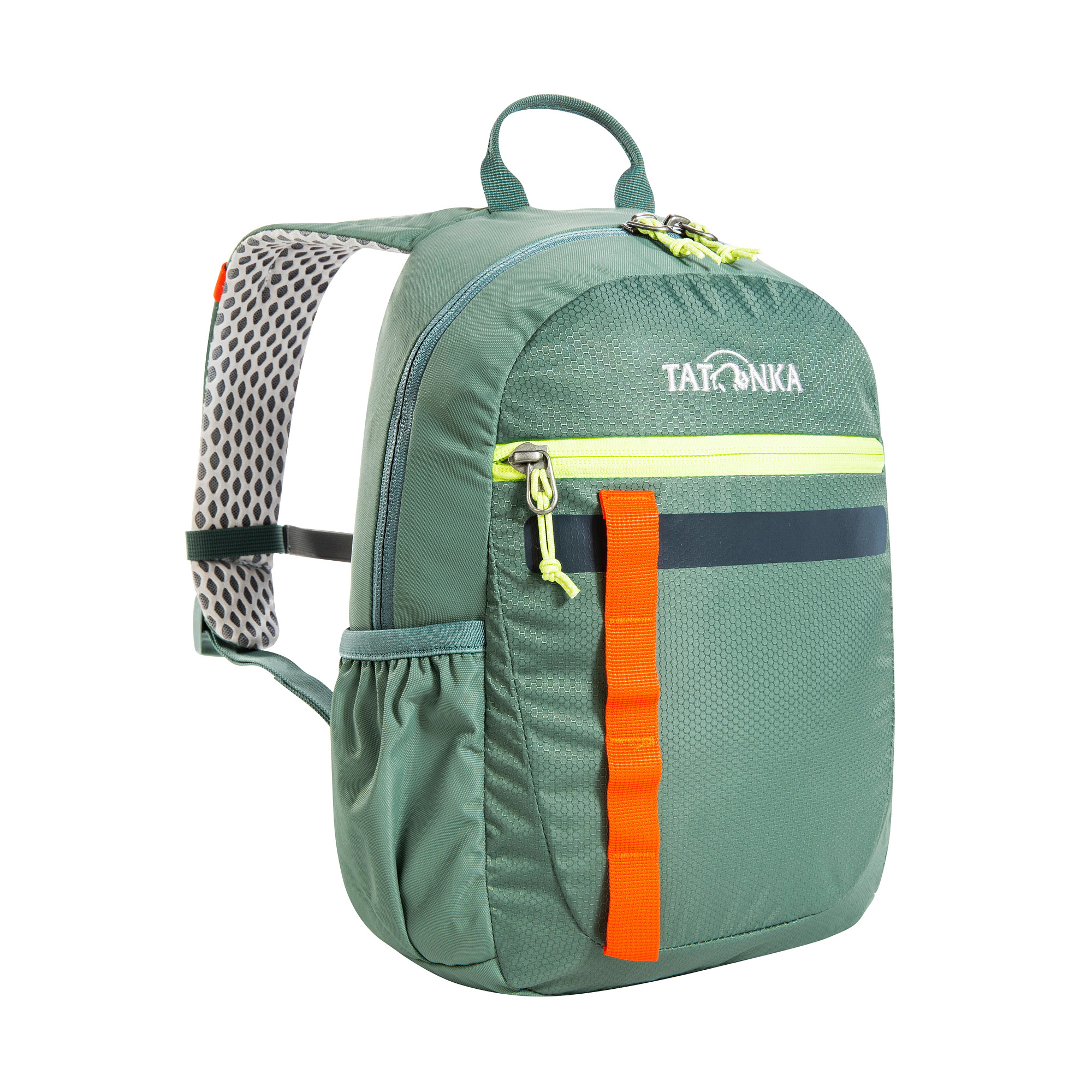Tatonka Husky Bag JR 10 sage green grün Kinderrucksäcke - Ansicht seitlich-vorne Tasche, Rucksack, Tatonka Husky Bag JR 10 sage green grün Kinderrucksäcke - Ansicht seitlich-vorne