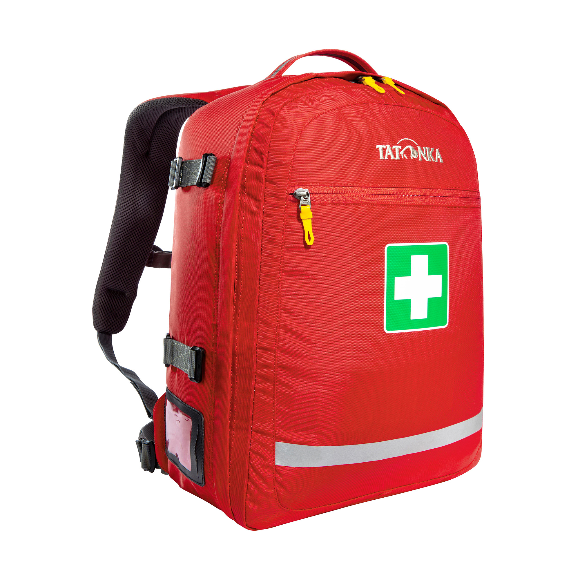Tatonka First Aid Pack red rot Erste-Hilfe-Rucksäcke /-taschen - Ansicht seitlich-vorne Erste Hilfe, Tasche, Rucksack, Tatonka First Aid Pack red rot Erste-Hilfe-Rucksäcke /-taschen - Ansicht seitlich-vorne