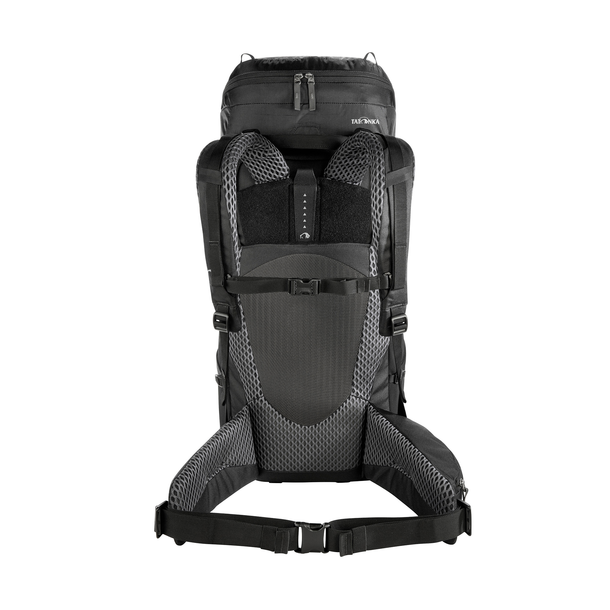 Tasche, Rucksack, Zubehör, Handtasche, Tatonka Norix 48 black schwarz Trekkingrucksäcke - Ansicht frontal-hinten