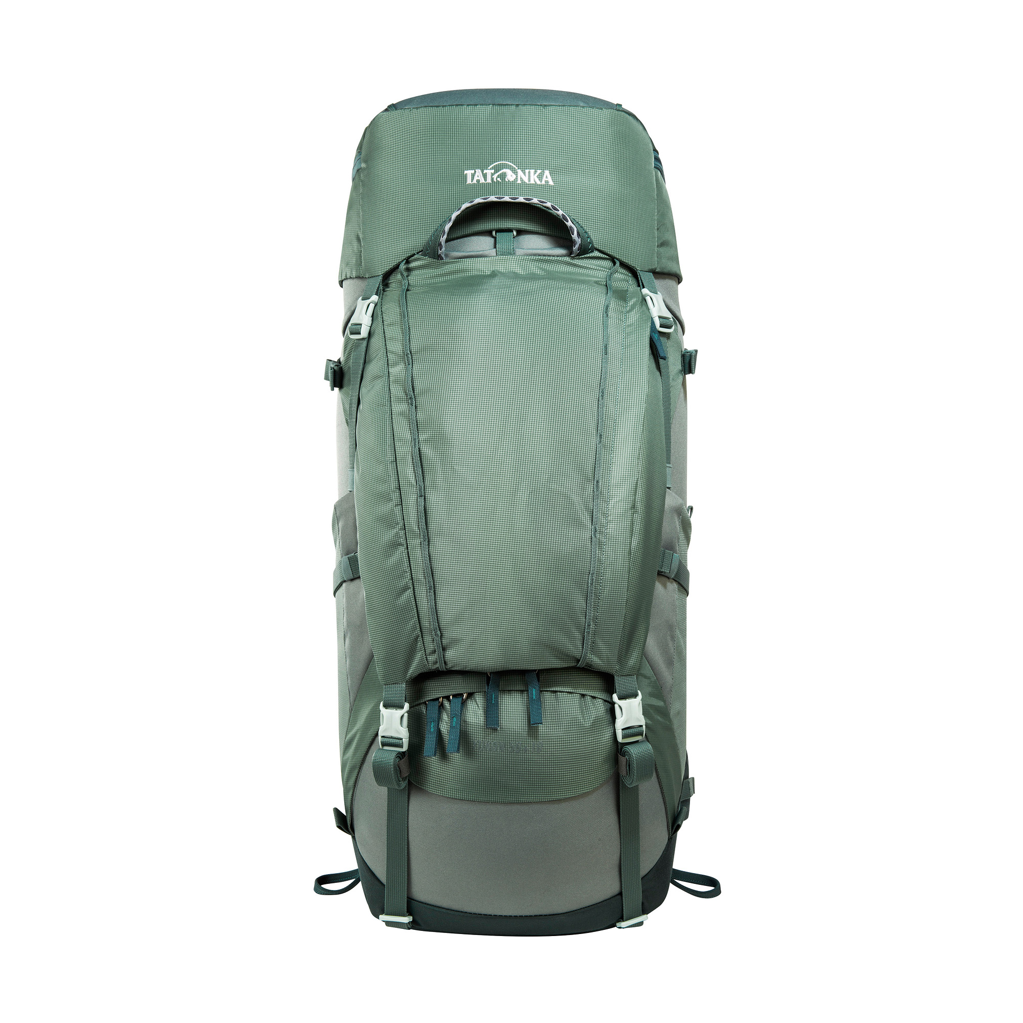 Tatonka Yukon 50+10 sage green grün Trekkingrucksäcke - Ansicht frontal-vorne Tasche, Rucksack, Tatonka Yukon 50+10 sage green grün Trekkingrucksäcke - Ansicht frontal-vorne