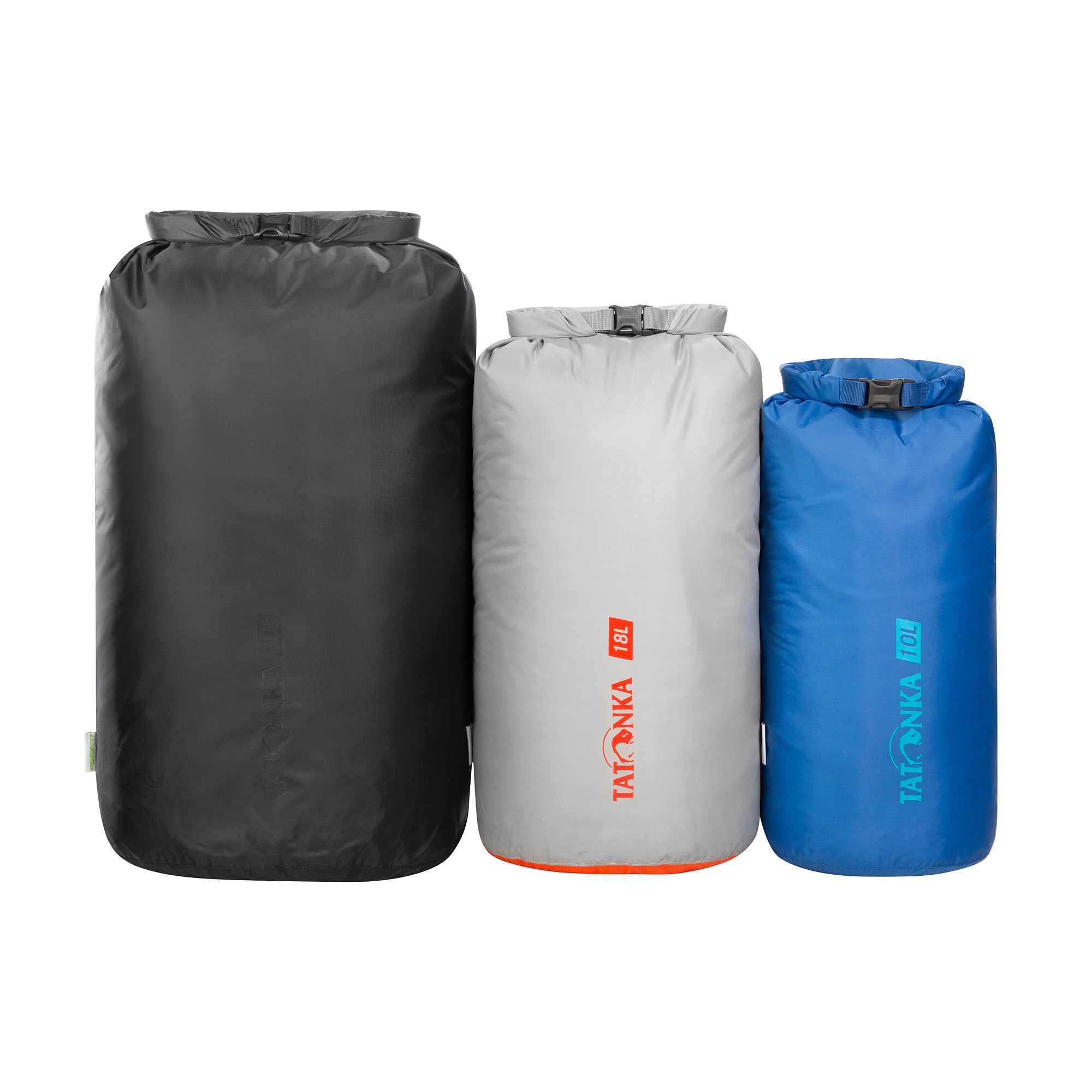Tatonka Dry Sack Set III assorted silber Reisezubehör - Ansicht seitlich-vorne Tasche, Tatonka Dry Sack Set III assorted silber Reisezubehör - Ansicht seitlich-vorne