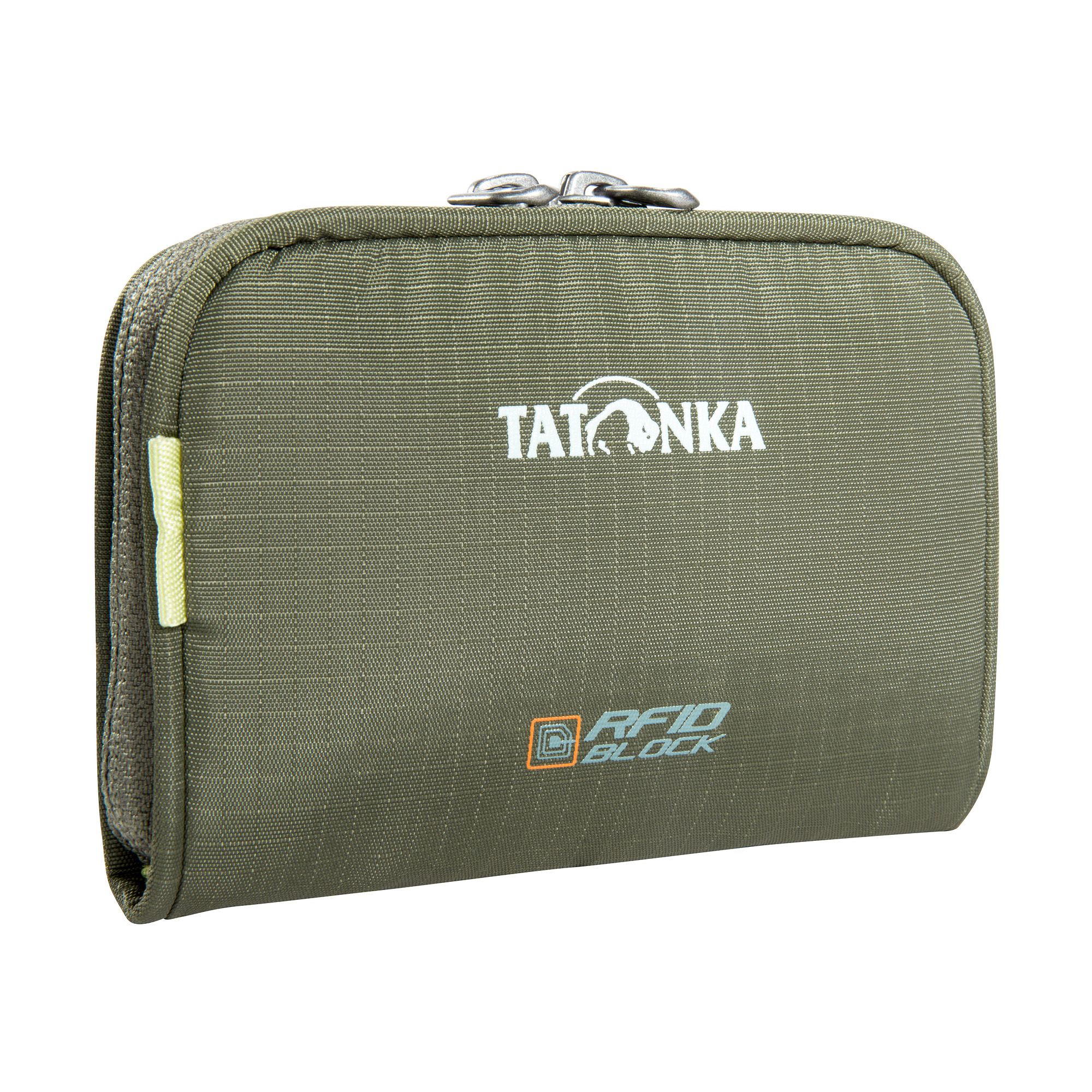 Tatonka Big Plain Wallet RFID B olive grün Geldbeutel - Ansicht seitlich-vorne Zubehor, Tasche, Handtasche, Tatonka Big Plain Wallet RFID B olive grün Geldbeutel - Ansicht seitlich-vorne