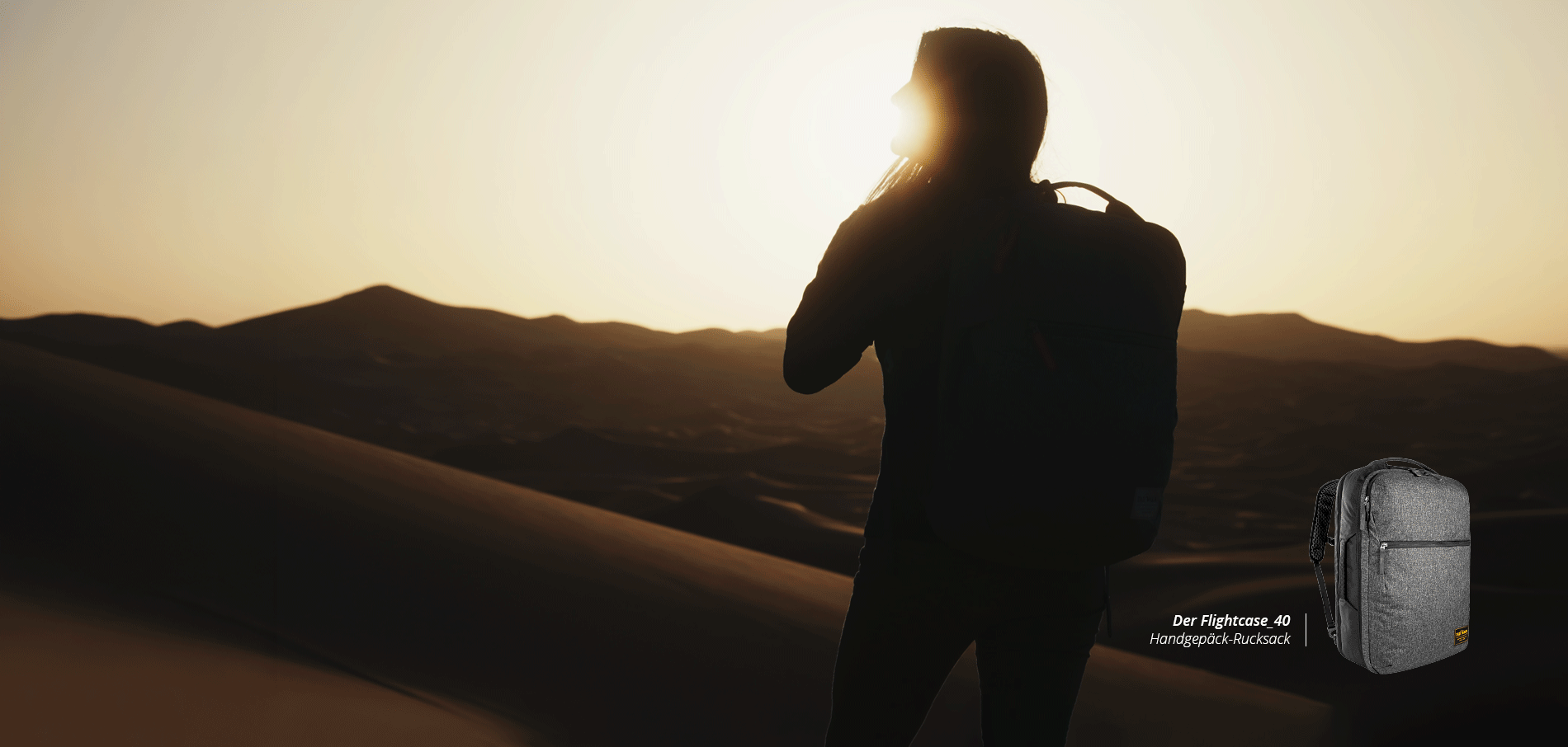 Rucksack, Handgepäck, Backpack, Düne, Sand, Rucksack, Handgepäck, Reisedesign, dunkel, Silhouette, Rucksack, Schul- bzw. Freizeitrucksack, Reisegepäck, Tasche, Rucksack, Geniales Reisegepäck für Vielreisende und Weltenbummler.