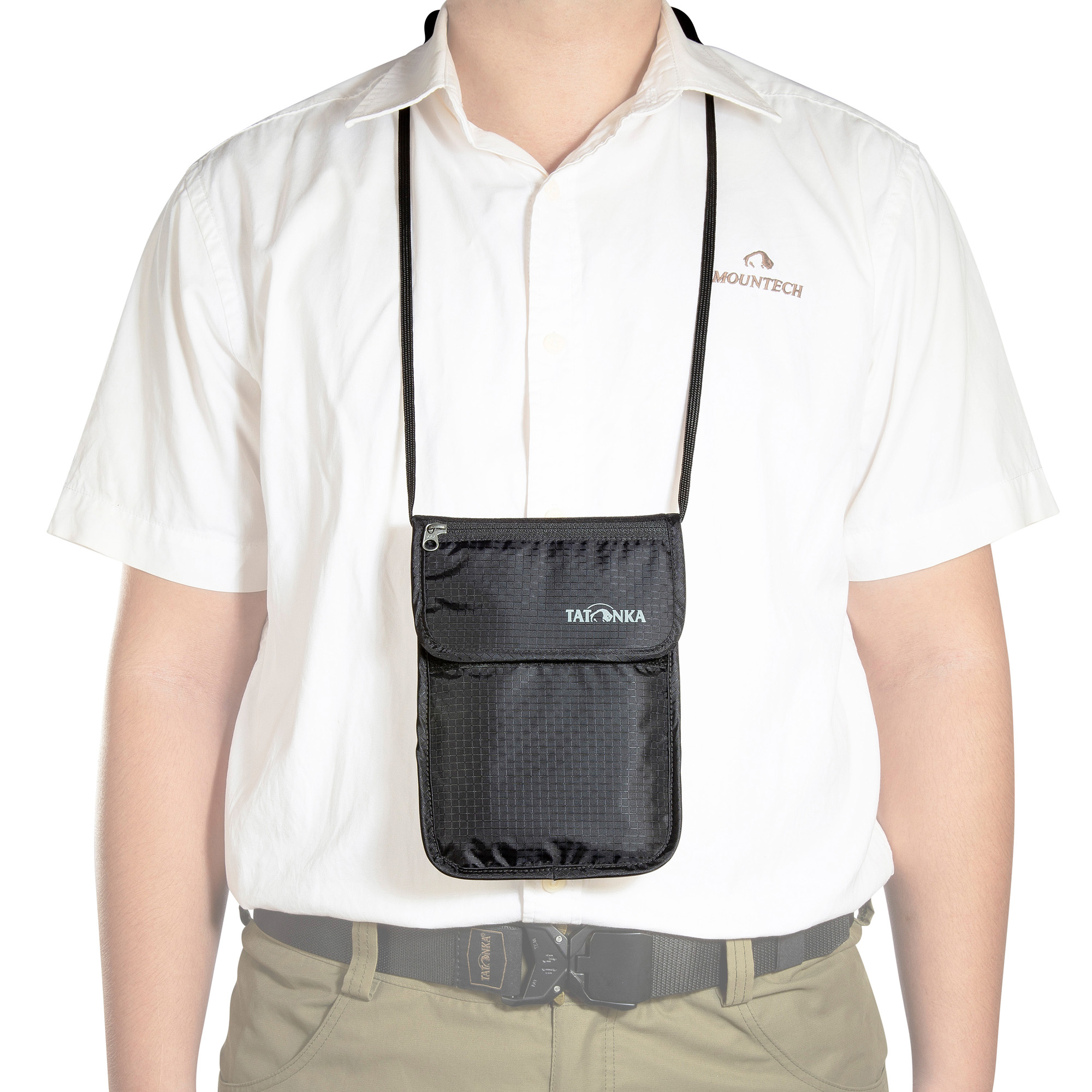 Zubehor, Tasche, Handtasche, Tragetasche, Tatonka Skin Folded Neck Pouch black schwarz Geldbeutel - Detailansicht