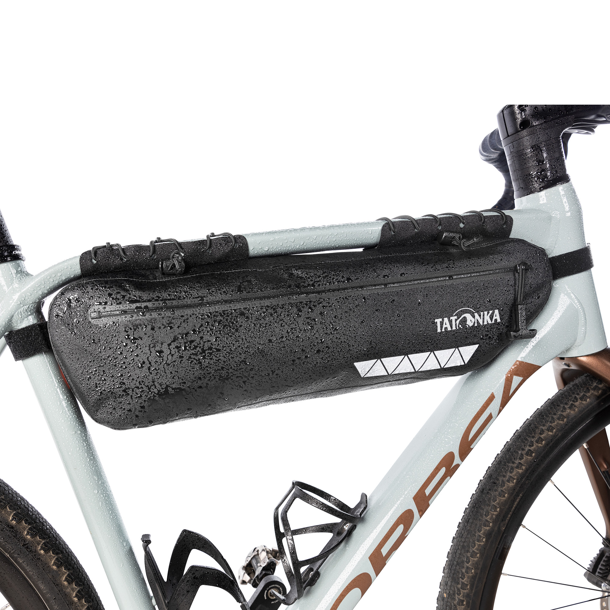Maschine, Rad, Fahrrad, Fahrzeug, Mountainbike, Tatonka Frame Pouch WP 50 black schwarz - Detailansicht