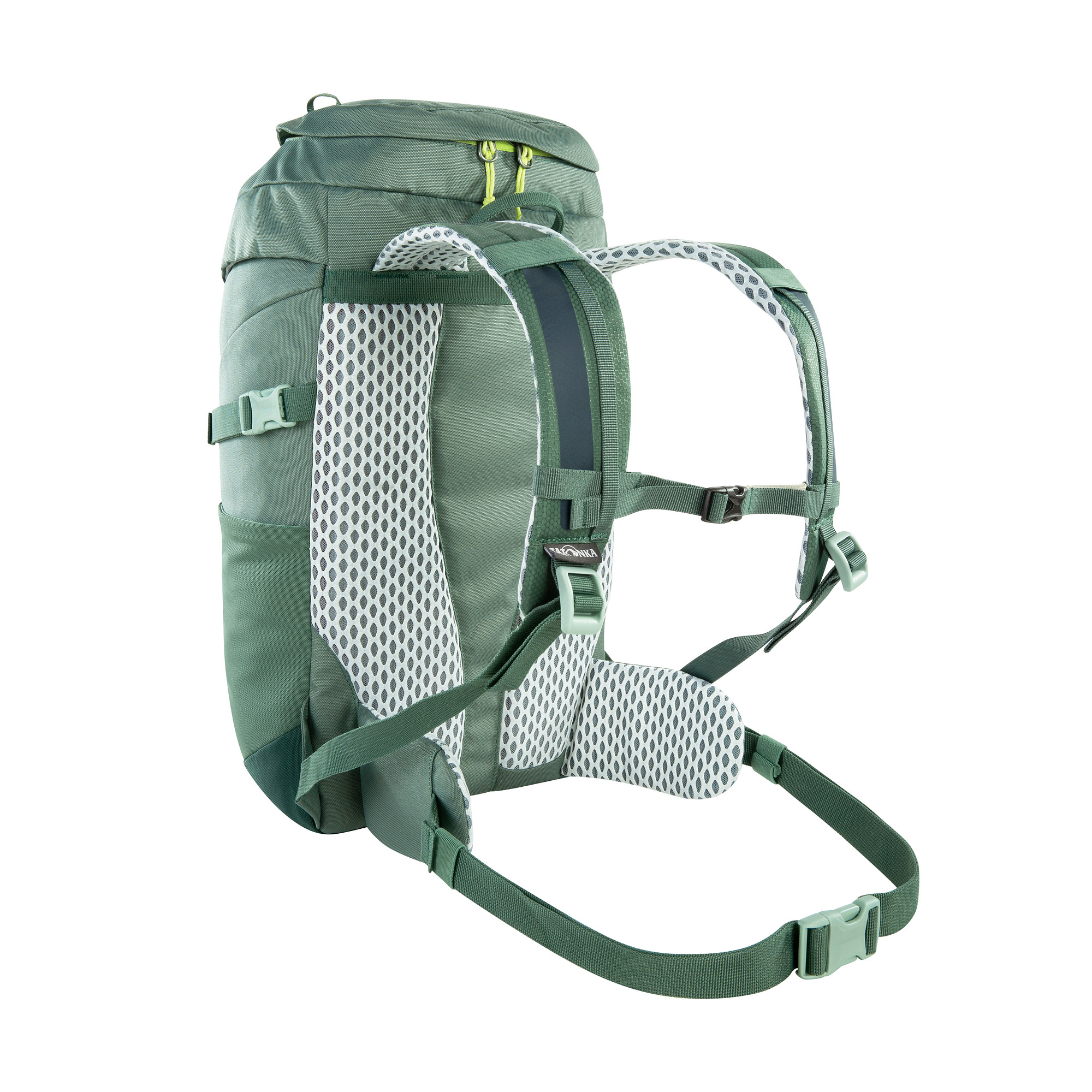 Tasche, Rucksack, Tatonka Mani 20 sage green grün Kinderrucksäcke - Ansicht seitlich-hinten