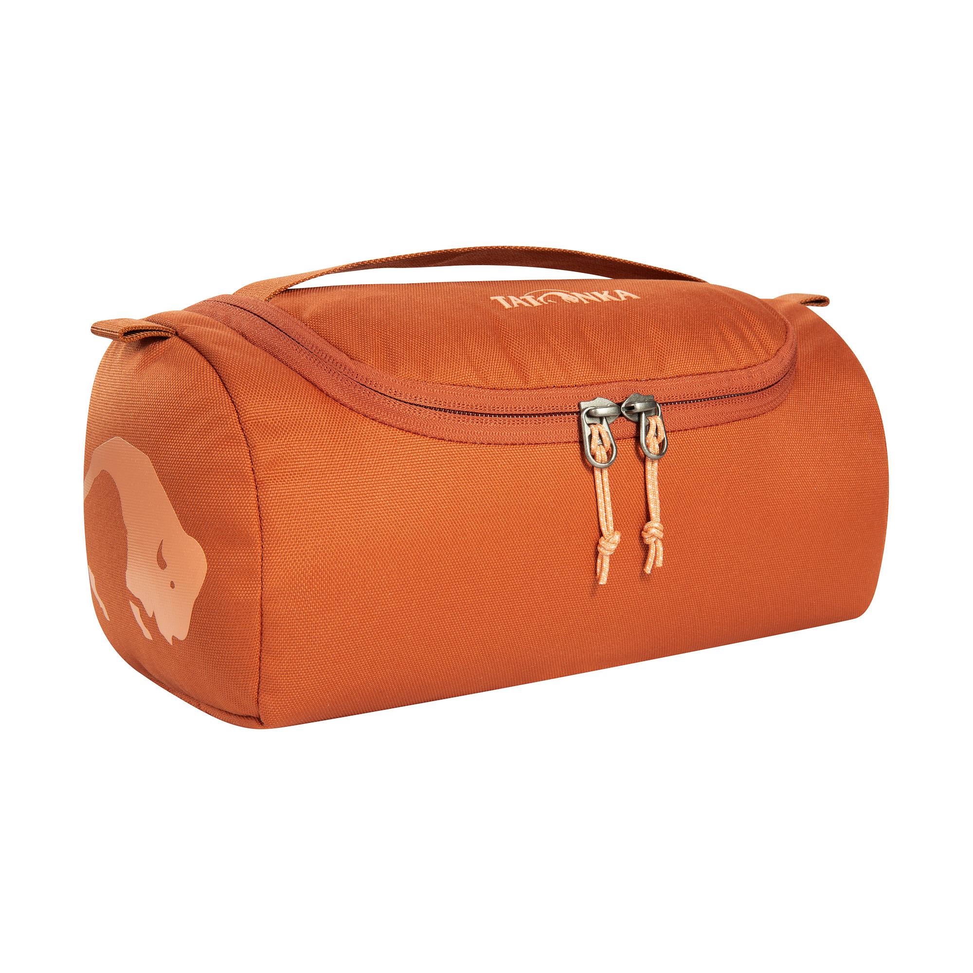 Zubehor, Tasche, Handtasche, Tatonka Care Barrel red earth braun Kulturbeutel - Ansicht seitlich-vorne