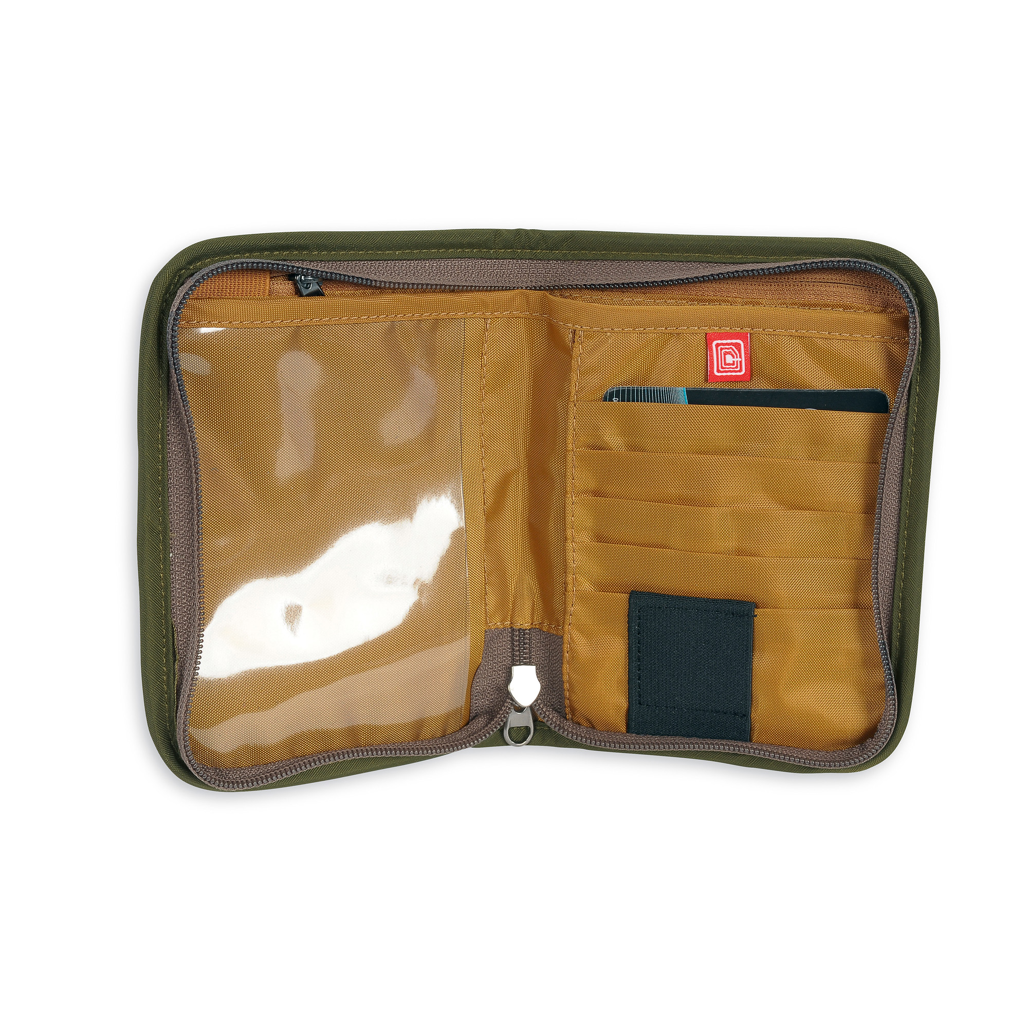 Tatonka Travel Zip M RFID B olive grün Geldbeutel - Ansicht seitlich-hinten Zubehor, Erste Hilfe, Geldbörse, Tatonka Travel Zip M RFID B olive grün Geldbeutel - Ansicht seitlich-hinten