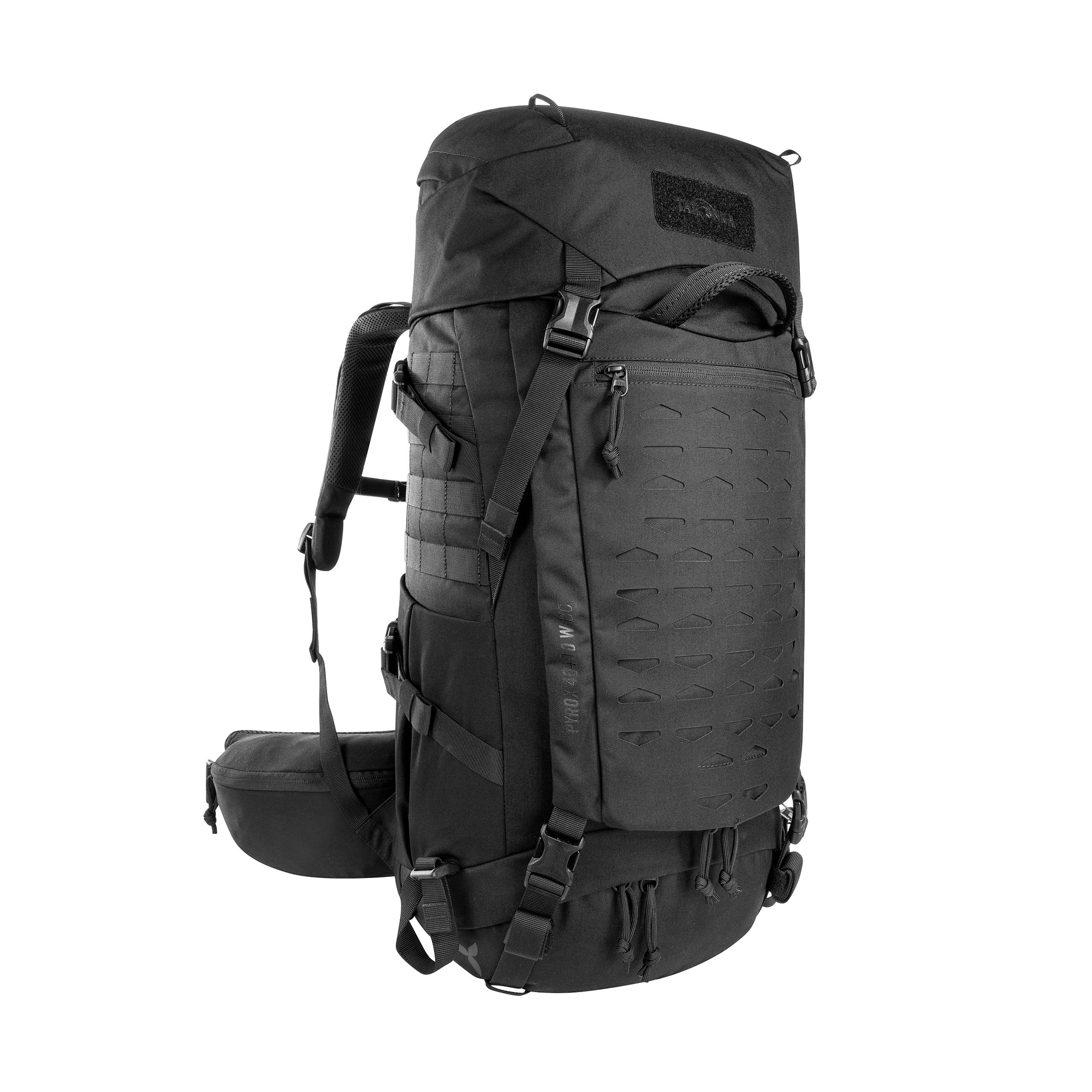 Tasche, Rucksack, Tatonka Pyrox 40+10 Women BC black schwarz Trekkingrucksäcke - Ansicht seitlich-vorne