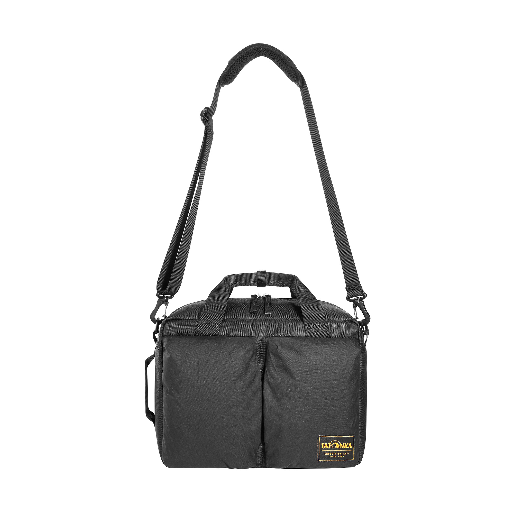 Tasche, Zubehör, Handtasche, Tragetasche, Tatonka Cross Body Bag XL black schwarz Umhängetaschen - Ansicht frontal-vorne