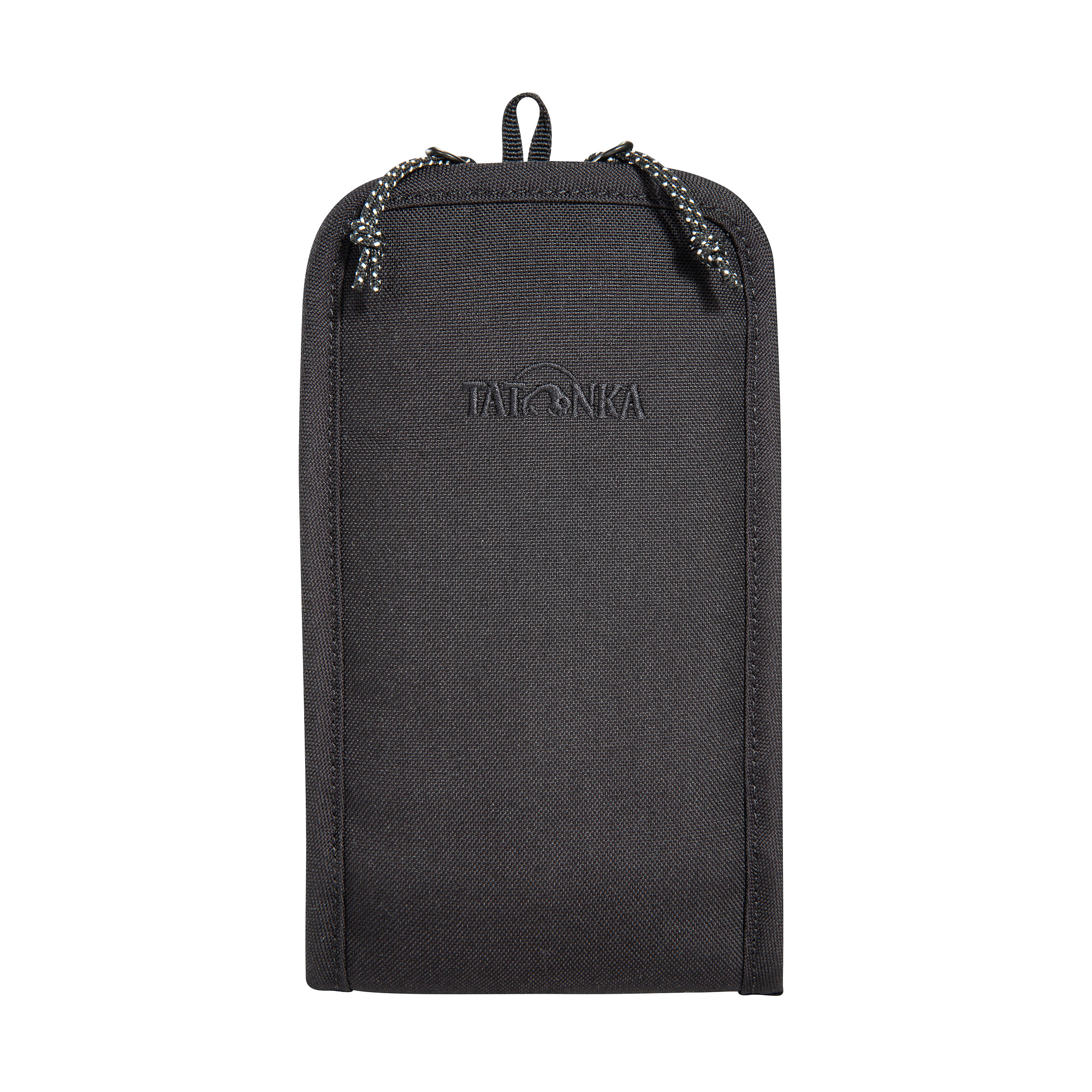 wallet, zippered, schwarz, nylon, kompakt, Tatonka Smartphone Pouch 6,9" BC black schwarz - Ansicht frontal-vorne