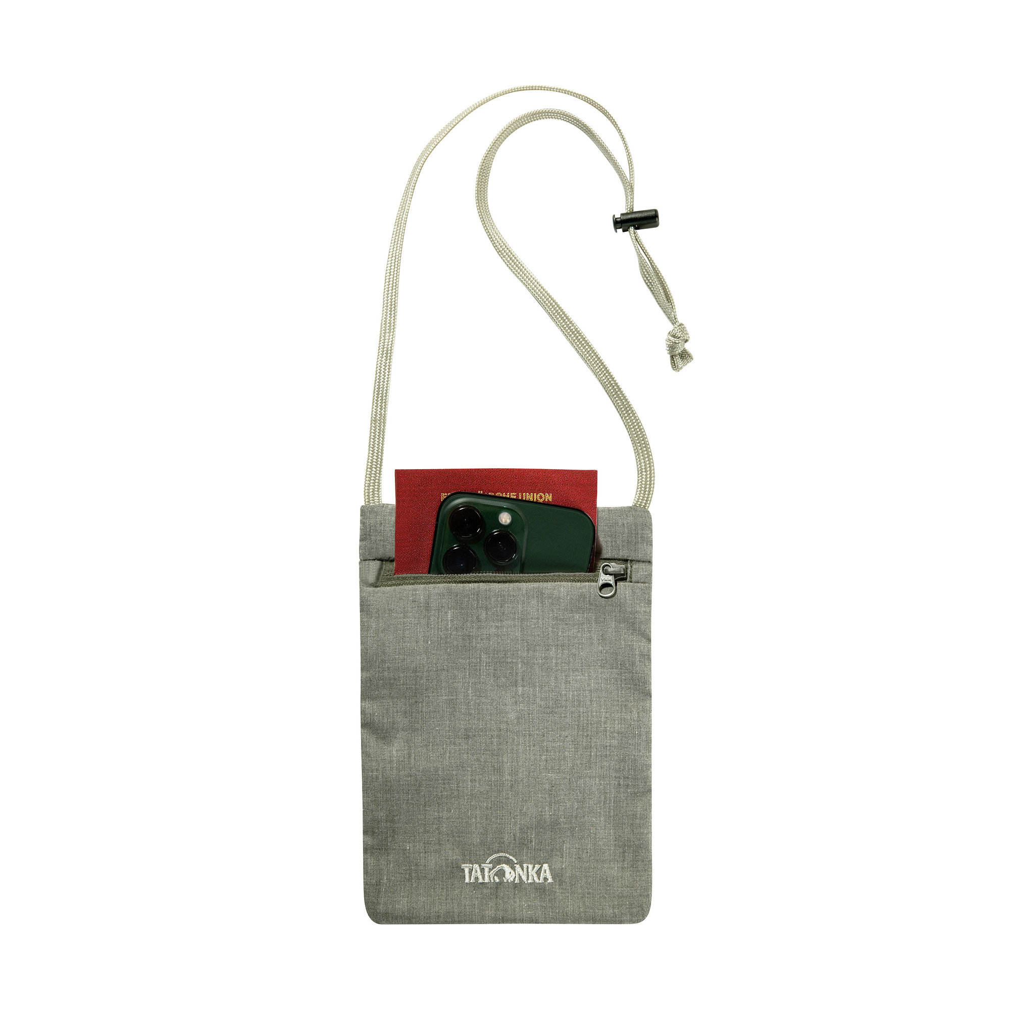 Zubehor, Tasche, Handtasche, Geldbörse, Tatonka Skin Neck Pocket olive grün Brustbeutel - Detailansicht
