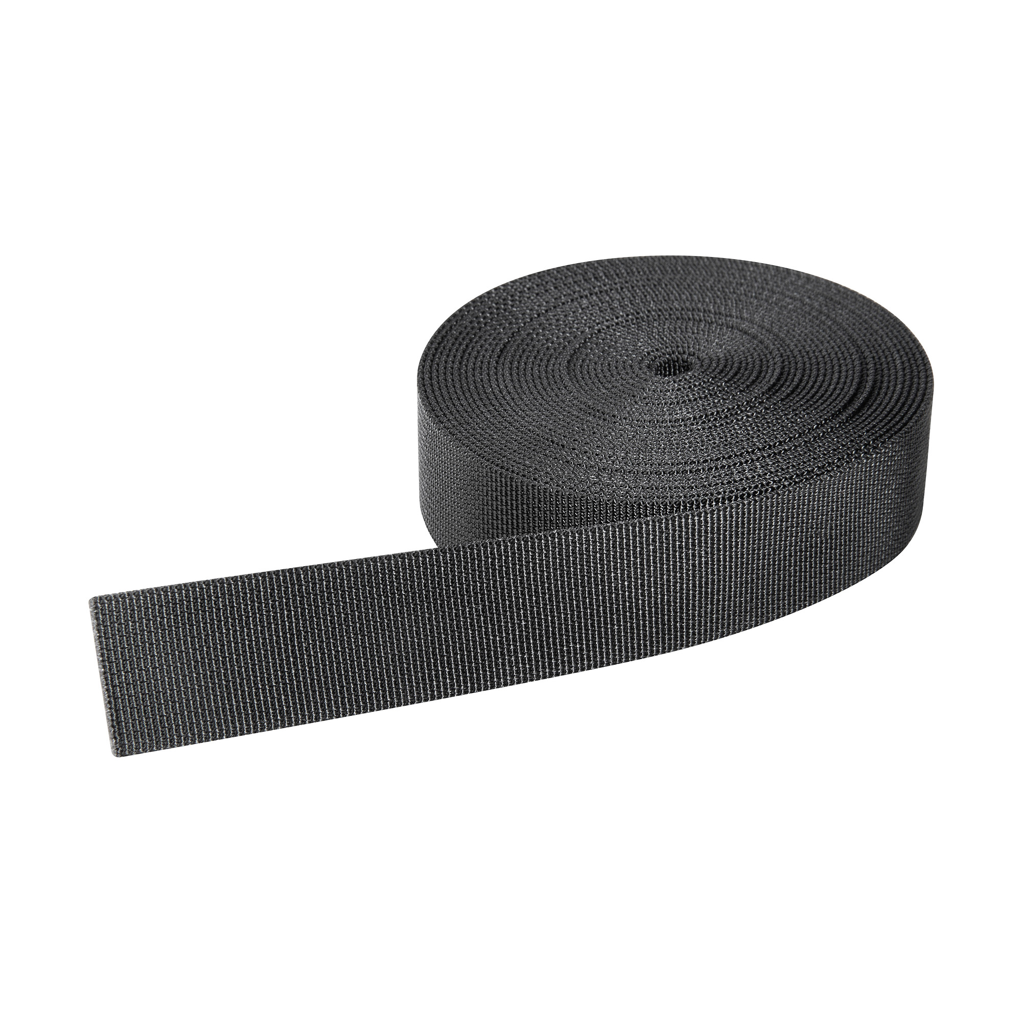 Tatonka Webbing 25mm / 5m black schwarz Sonstiges Zubehör - Ansicht seitlich-vorne Zubehor, Riemen, Tatonka Webbing 25mm / 5m black schwarz Sonstiges Zubehör - Ansicht seitlich-vorne