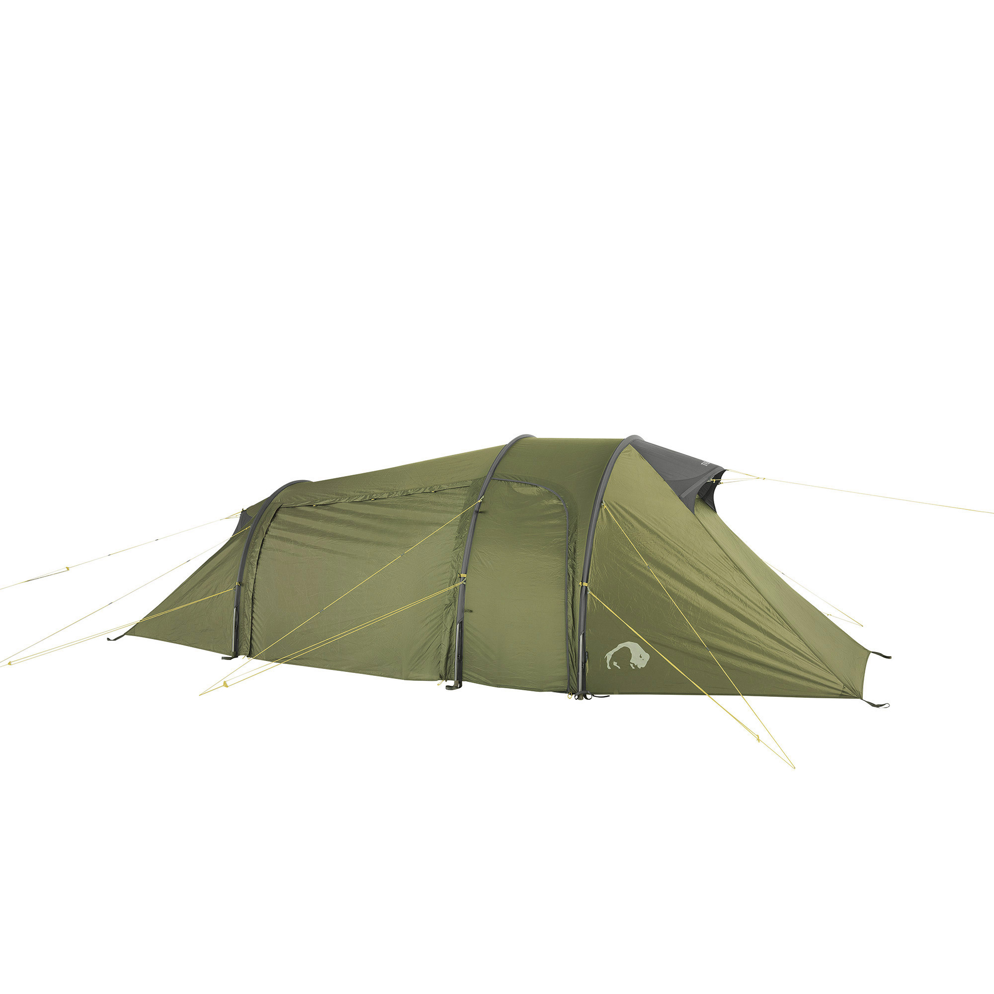 Zelt, Campen, Zelt in den Bergen, Natur, Draußen, Zelt, Campen, Zelt in den Bergen, Natur, Draußen, Zelt, Campen, Zelt in den Bergen, Natur, Draußen, Tatonka Grönland 3 Vent light olive grün 3-Personen-Zelte - Ansicht seitlich-vorne