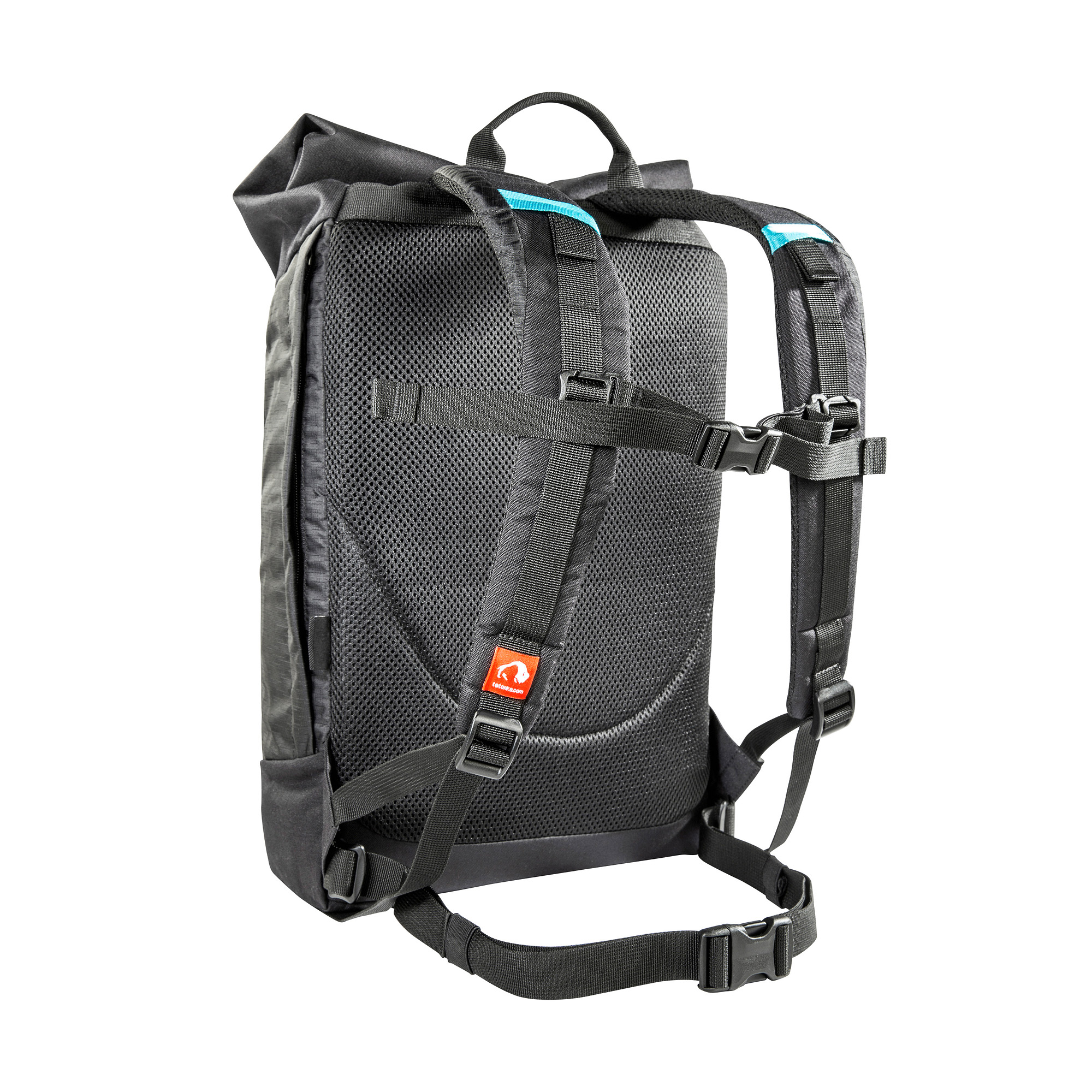 Tatonka Grip Rolltop Pack S black schwarz Tagesrucksäcke - Ansicht seitlich-hinten Tasche, Rucksack, Tatonka Grip Rolltop Pack S black schwarz Tagesrucksäcke - Ansicht seitlich-hinten