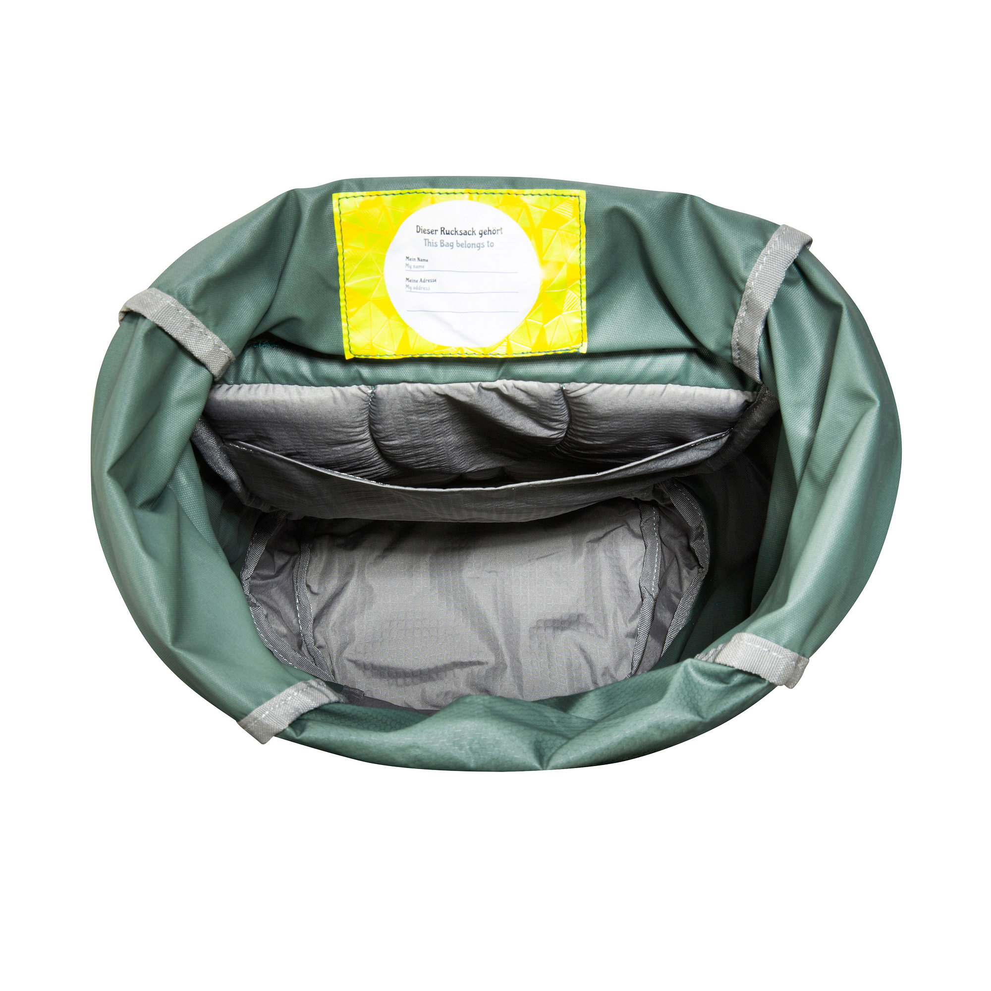 Tatonka Rolltop Pack JR 14 sage green grün Kinderrucksäcke - Detailansicht Tatonka Rolltop Pack JR 14 sage green grün Kinderrucksäcke - Detailansicht