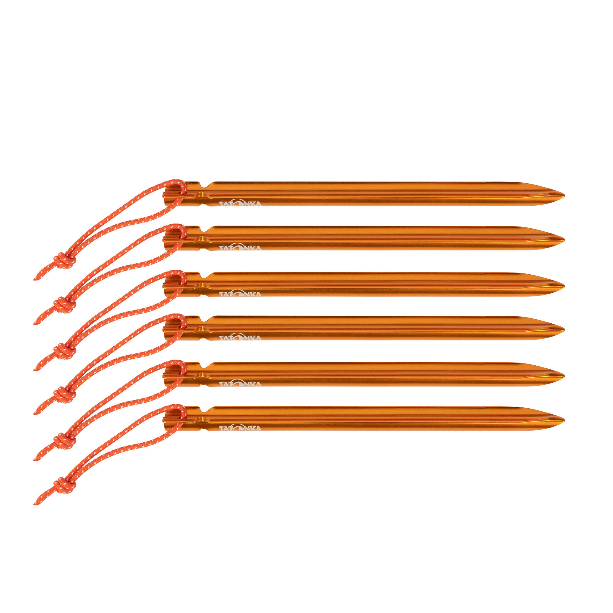 Tatonka Zelthering / tent peg pro 15cm 6pcs orange gelb Zelt- & Tarpzubehör - Ansicht seitlich-vorne Waffe, Pfeil, Tatonka Zelthering / tent peg pro 15cm 6pcs orange gelb Zelt- & Tarpzubehör - Ansicht seitlich-vorne