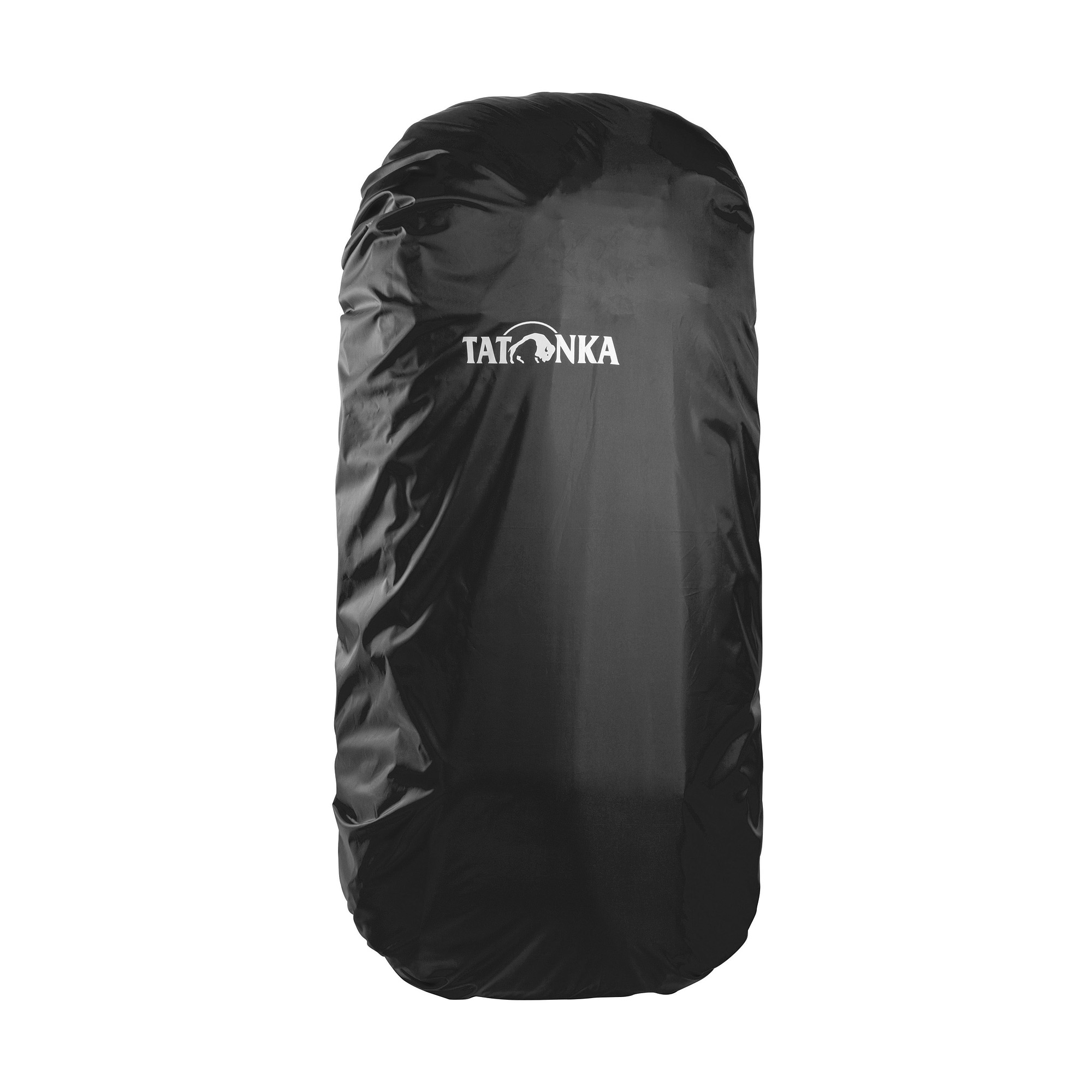 Tatonka Rain Cover 70-90l black schwarz Rucksack-Zubehör - Ansicht seitlich-vorne Tasche, Person, Tatonka Rain Cover 70-90l black schwarz Rucksack-Zubehör - Ansicht seitlich-vorne