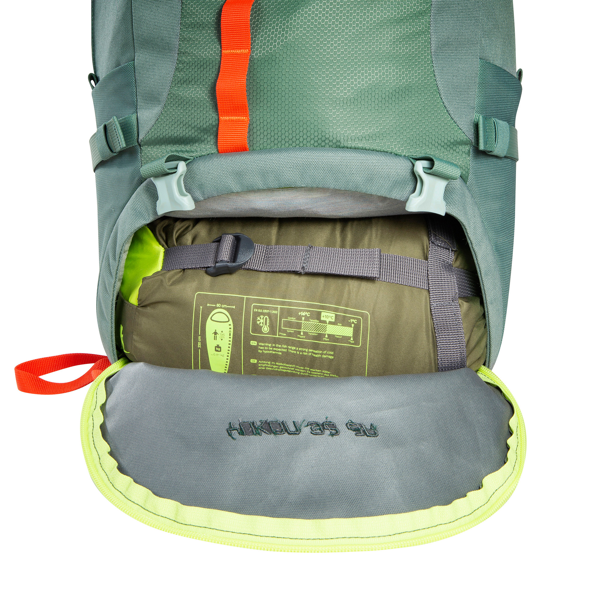 Tasche, Rucksack, Tatonka Yukon 32 JR sage green grün Trekkingrucksäcke - Detailansicht