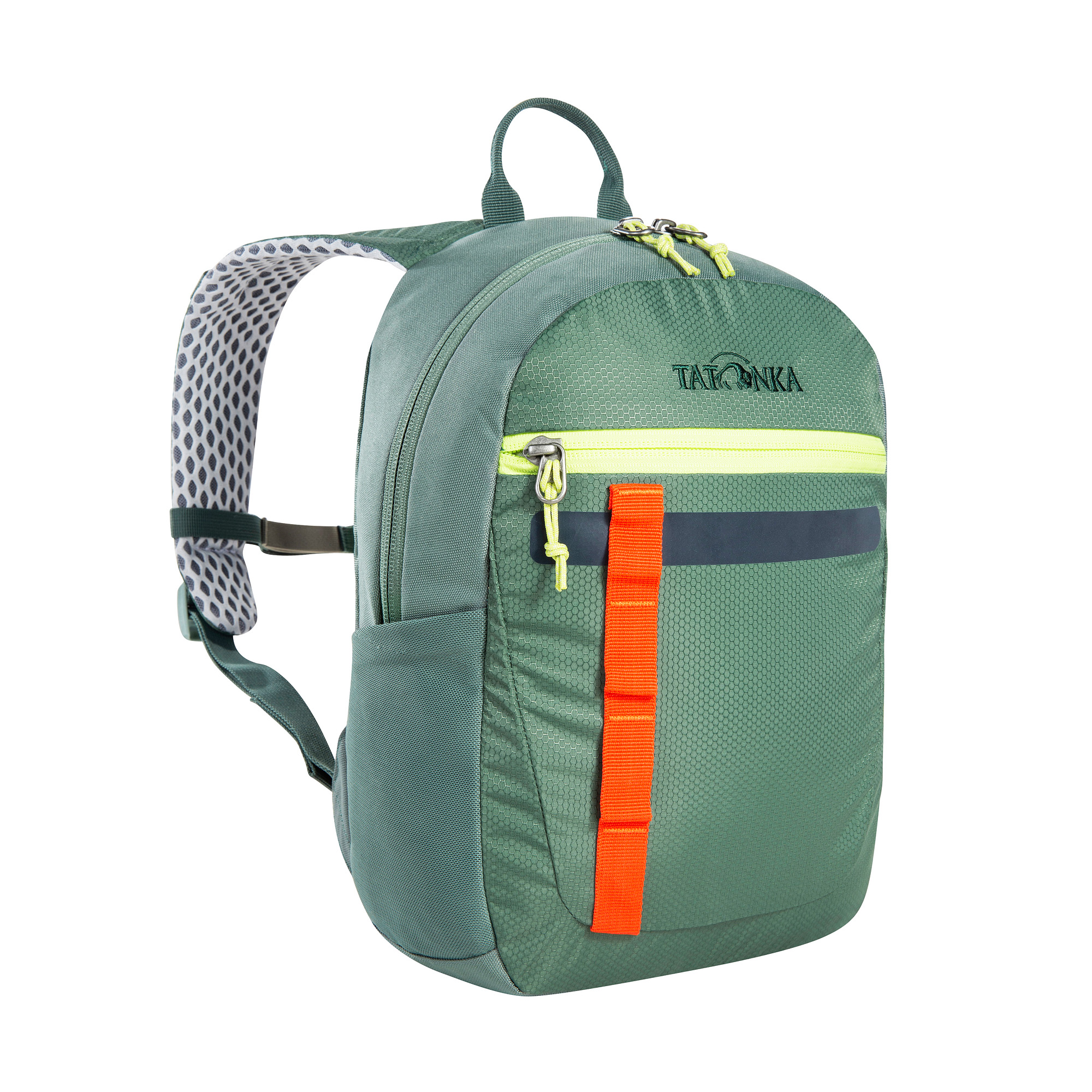 Tasche, Rucksack, Tatonka Husky Bag 10 JR sage green grün Kinderrucksäcke - Ansicht seitlich-vorne