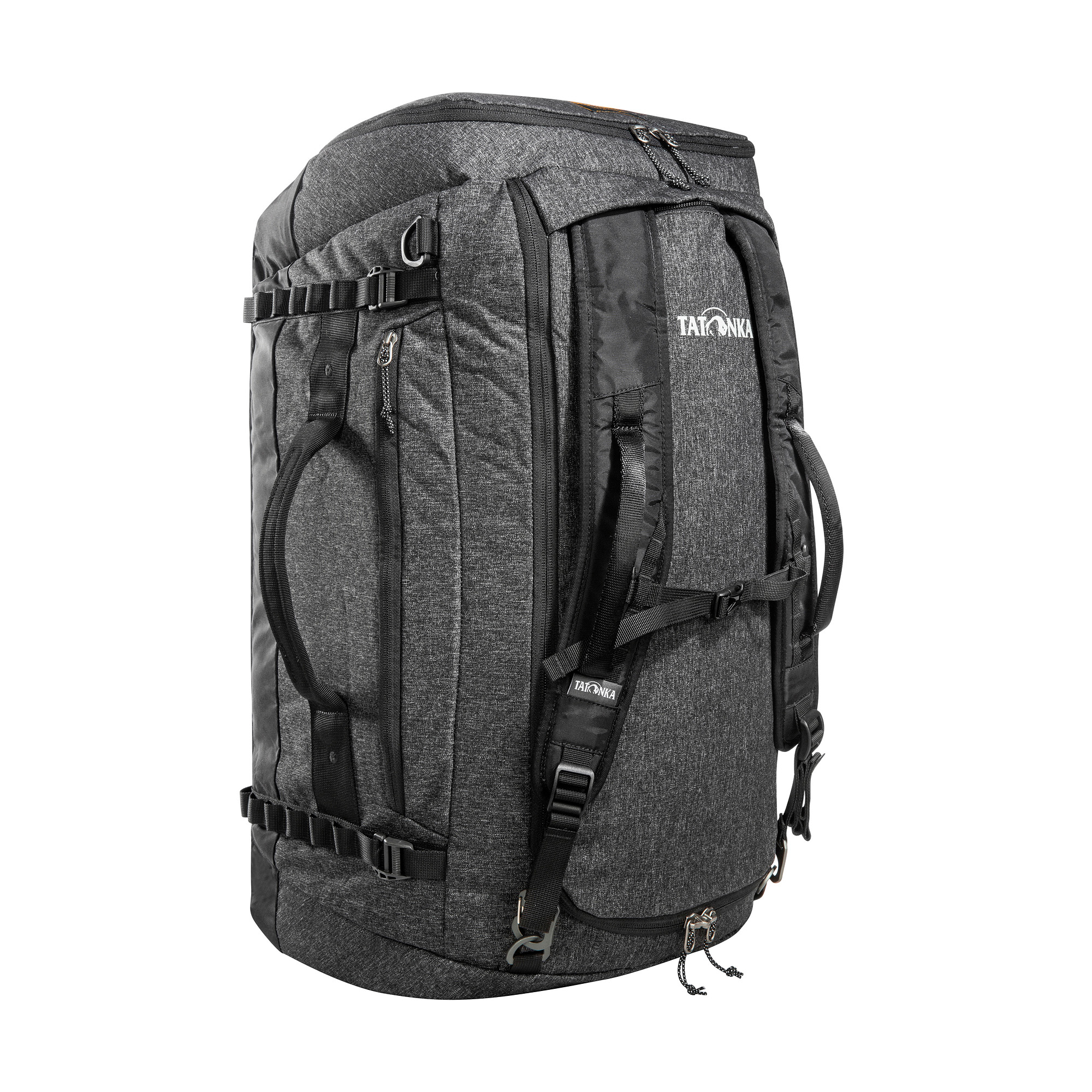 Tatonka Duffle Bag 65 black schwarz Reisetaschen - Ansicht seitlich-vorne Tasche, Rucksack, Tatonka Duffle Bag 65 black schwarz Reisetaschen - Ansicht seitlich-vorne
