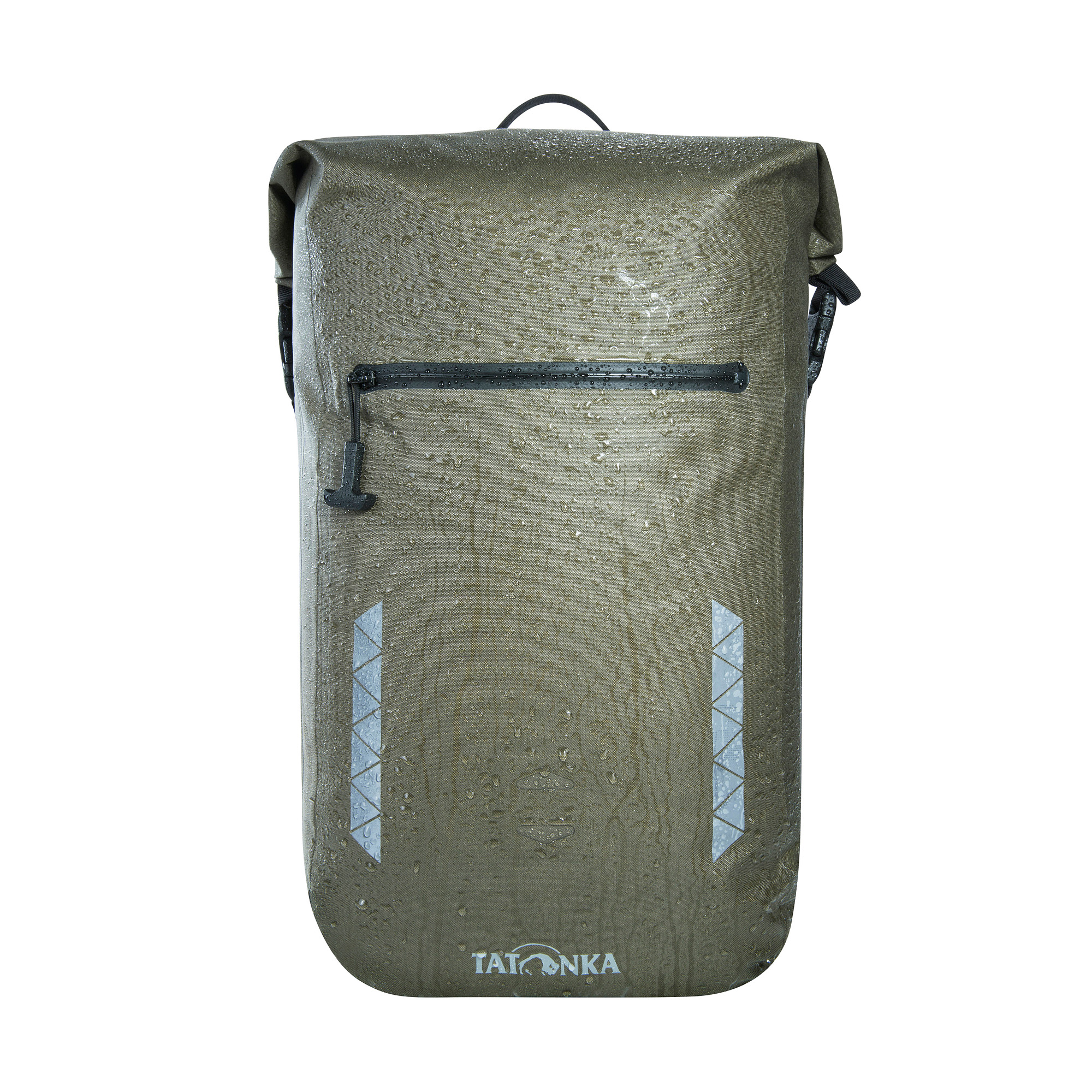 Zubehor, Tasche, Handtasche, Tatonka Commuter Rolltop 25 WP stone grey olive grau Tagesrucksäcke - Detailansicht