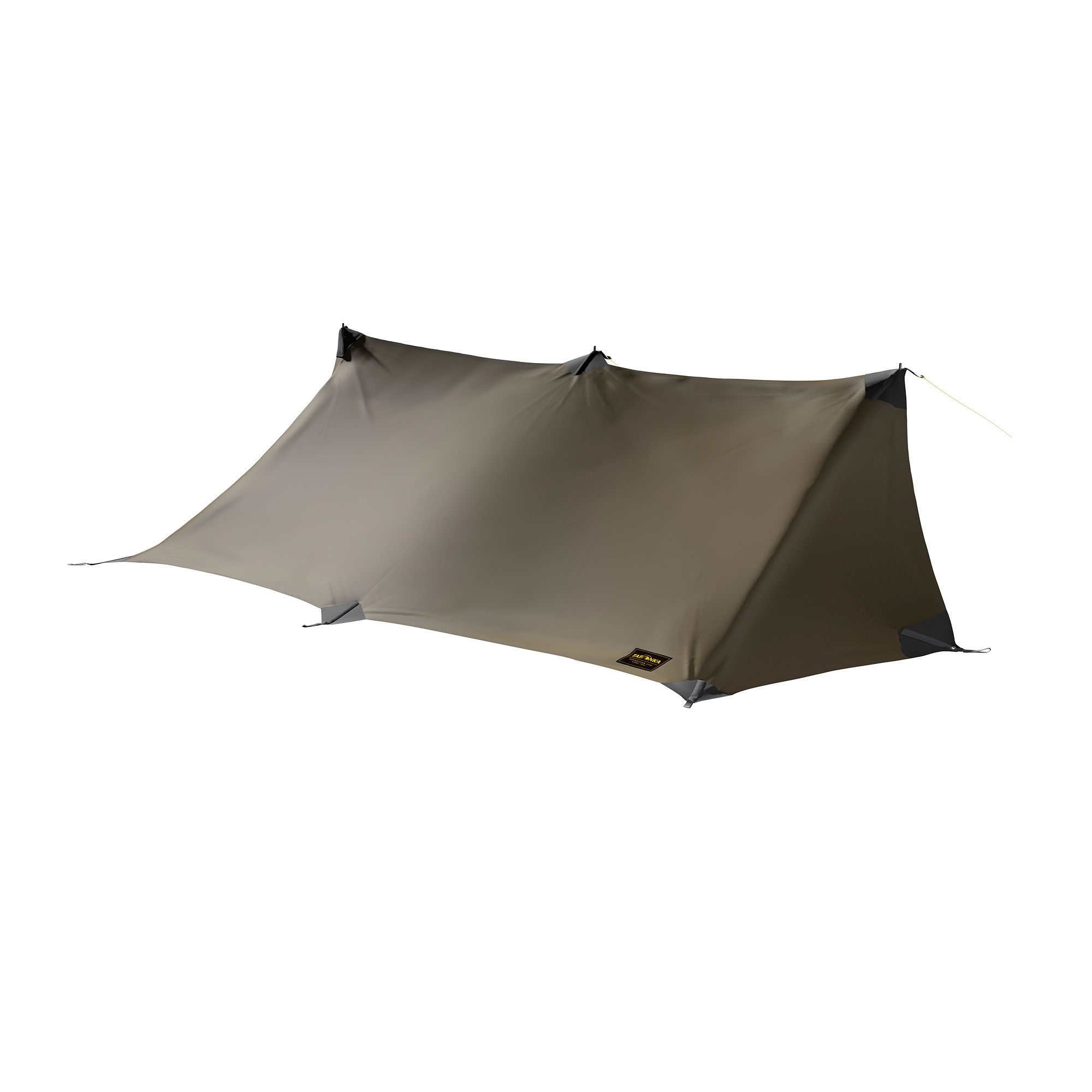 Tatonka Tarp Wing 1 LT stone grey olive grau Tarps - Ansicht seitlich-vorne Zelt, Campen, Zelt in den Bergen, Natur, Draußen, Tatonka Tarp Wing 1 LT stone grey olive grau Tarps - Ansicht seitlich-vorne