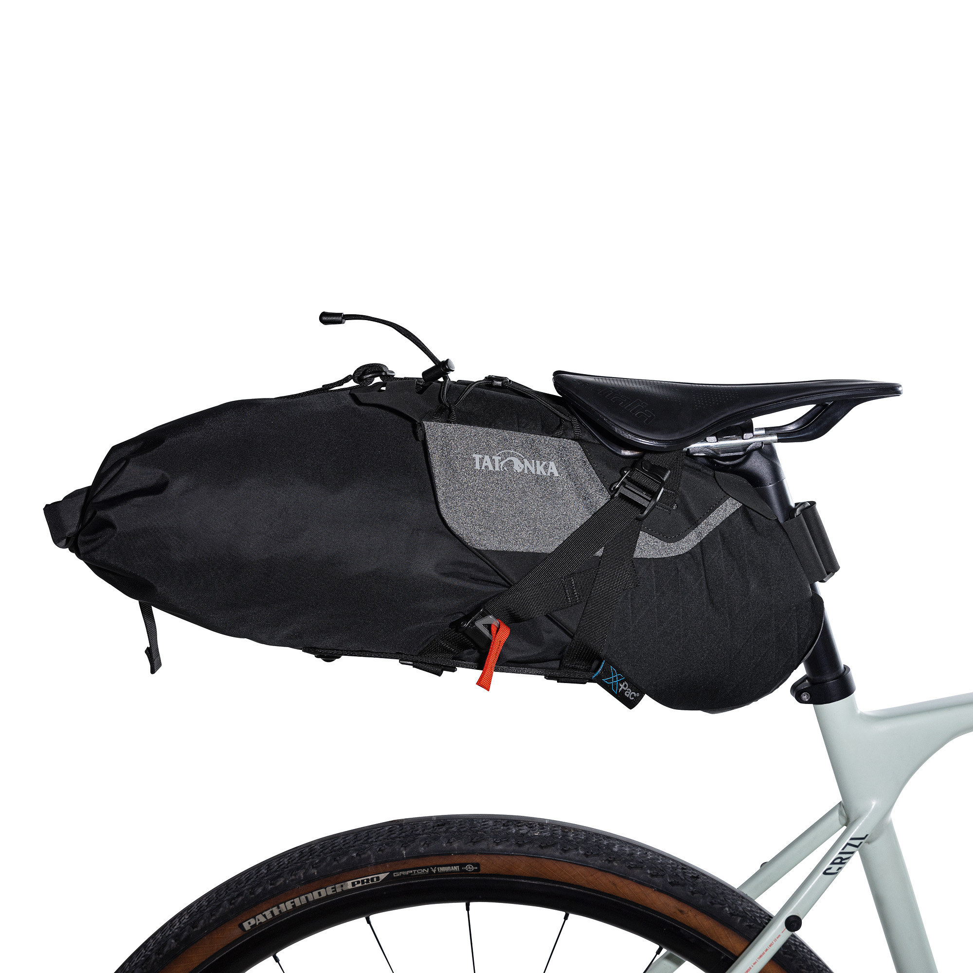 Fahrrad, Transport, Fahrzeug, Maschine, Rad, Tatonka Saddle Stuffbag Holder black schwarz - Detailansicht