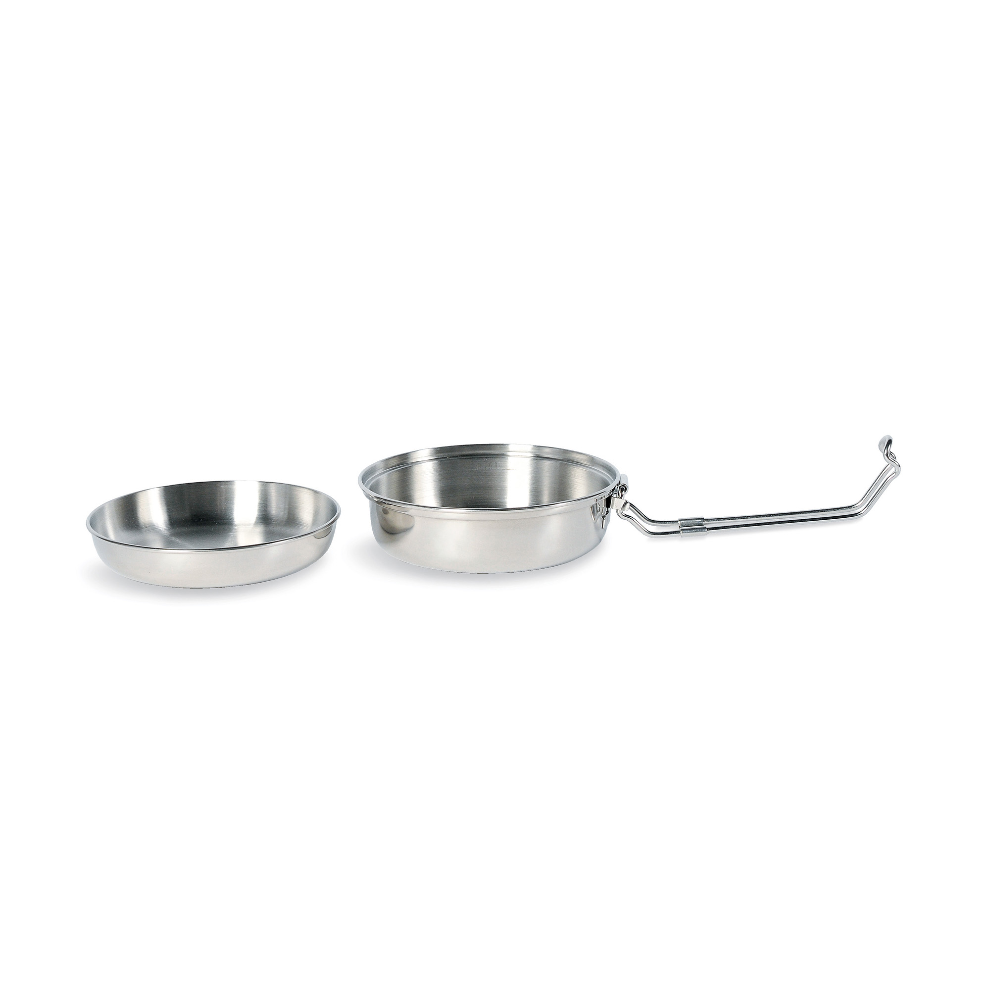 Tatonka Scout Set 0,6 L Kochgeschirr - Ansicht seitlich-vorne Kochtopf, Kochgeschirr, Bratpfanne, Schüssel, Tatonka Scout Set 0,6 L Kochgeschirr - Ansicht seitlich-vorne