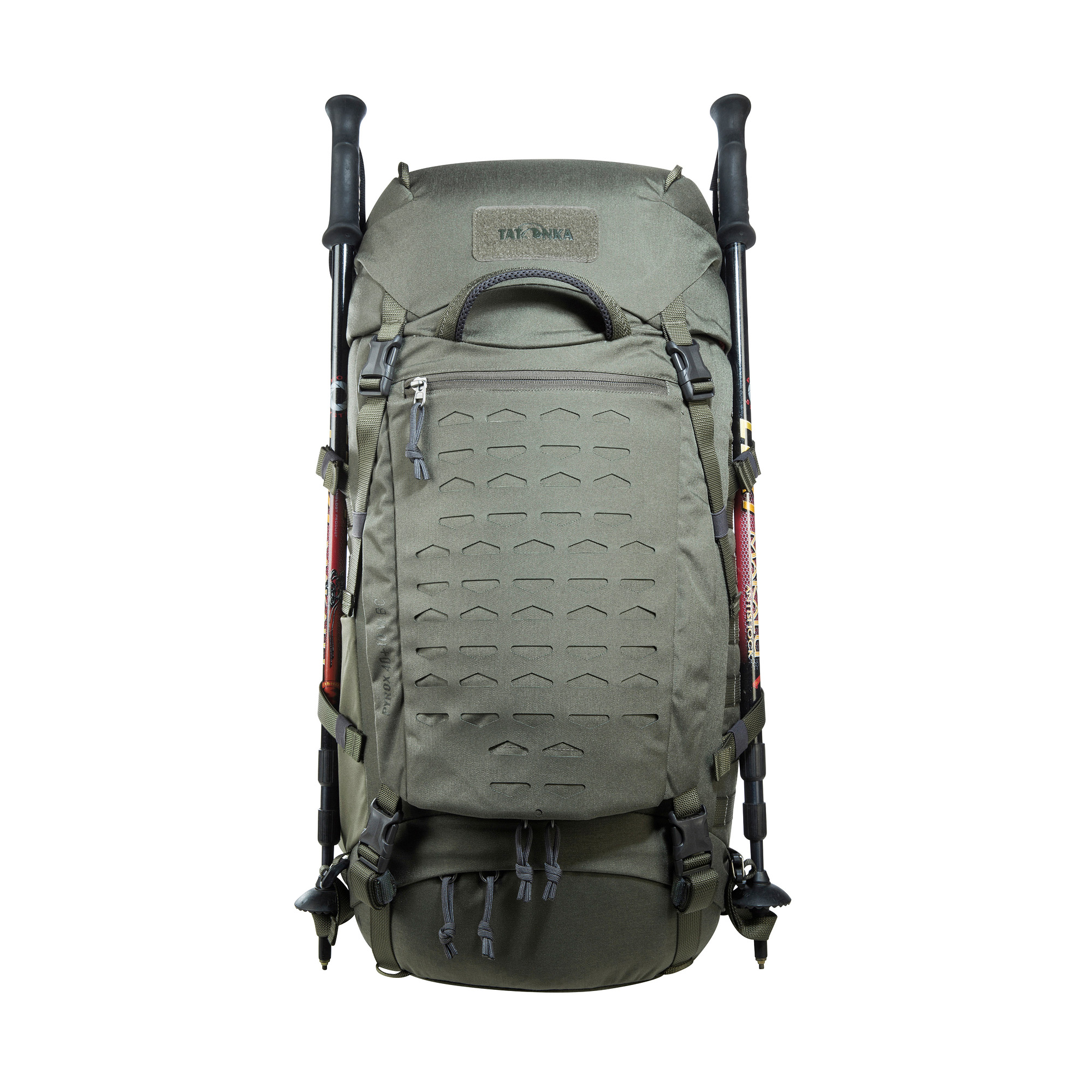Tatonka Pyrox 40+10 Women BC stone grey olive grau Trekkingrucksäcke - Detailansicht Tasche, Rucksack, Tatonka Pyrox 40+10 Women BC stone grey olive grau Trekkingrucksäcke - Detailansicht