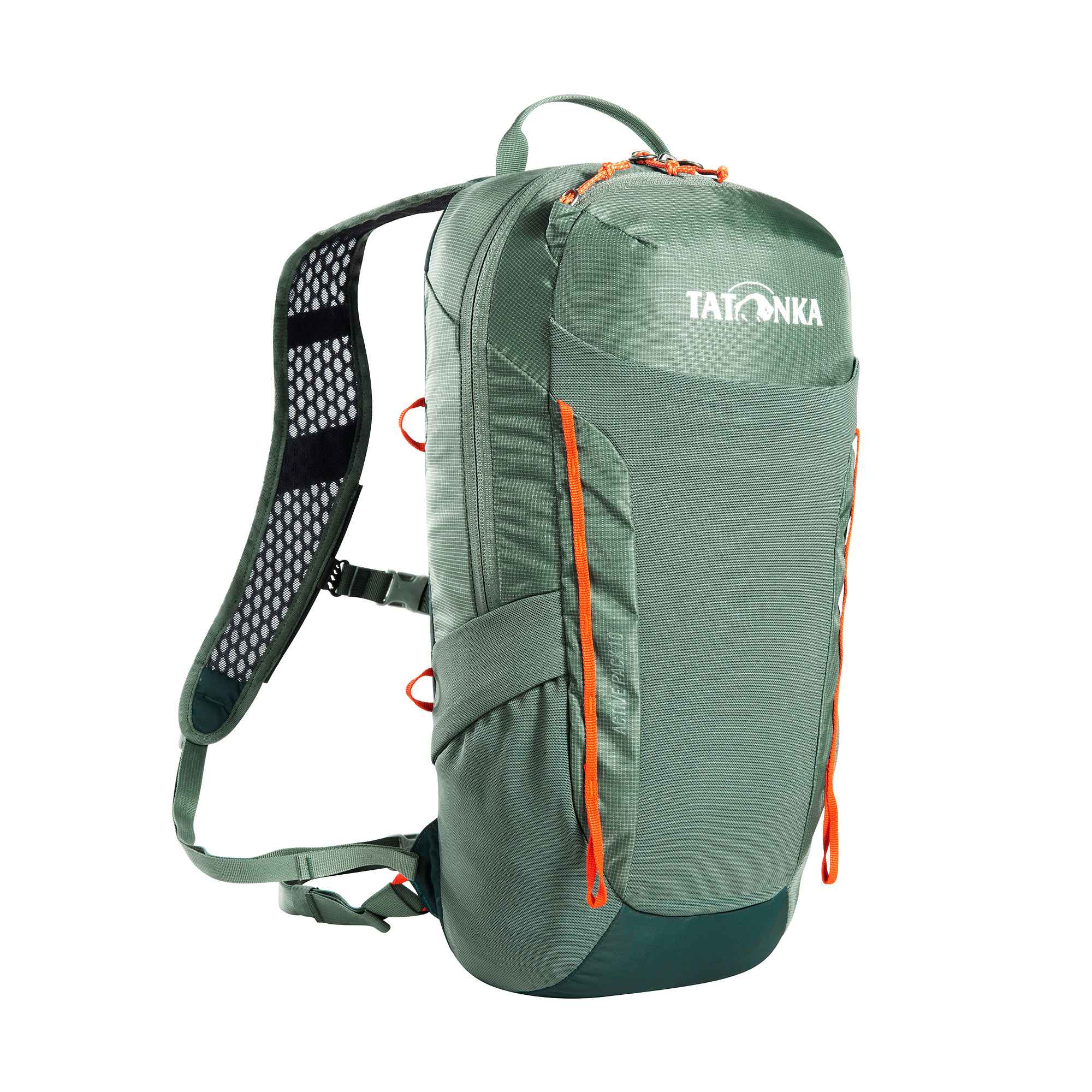 Tasche, Rucksack, Tatonka Active Pack 10 sage green grün Wanderrucksäcke - Ansicht seitlich-vorne