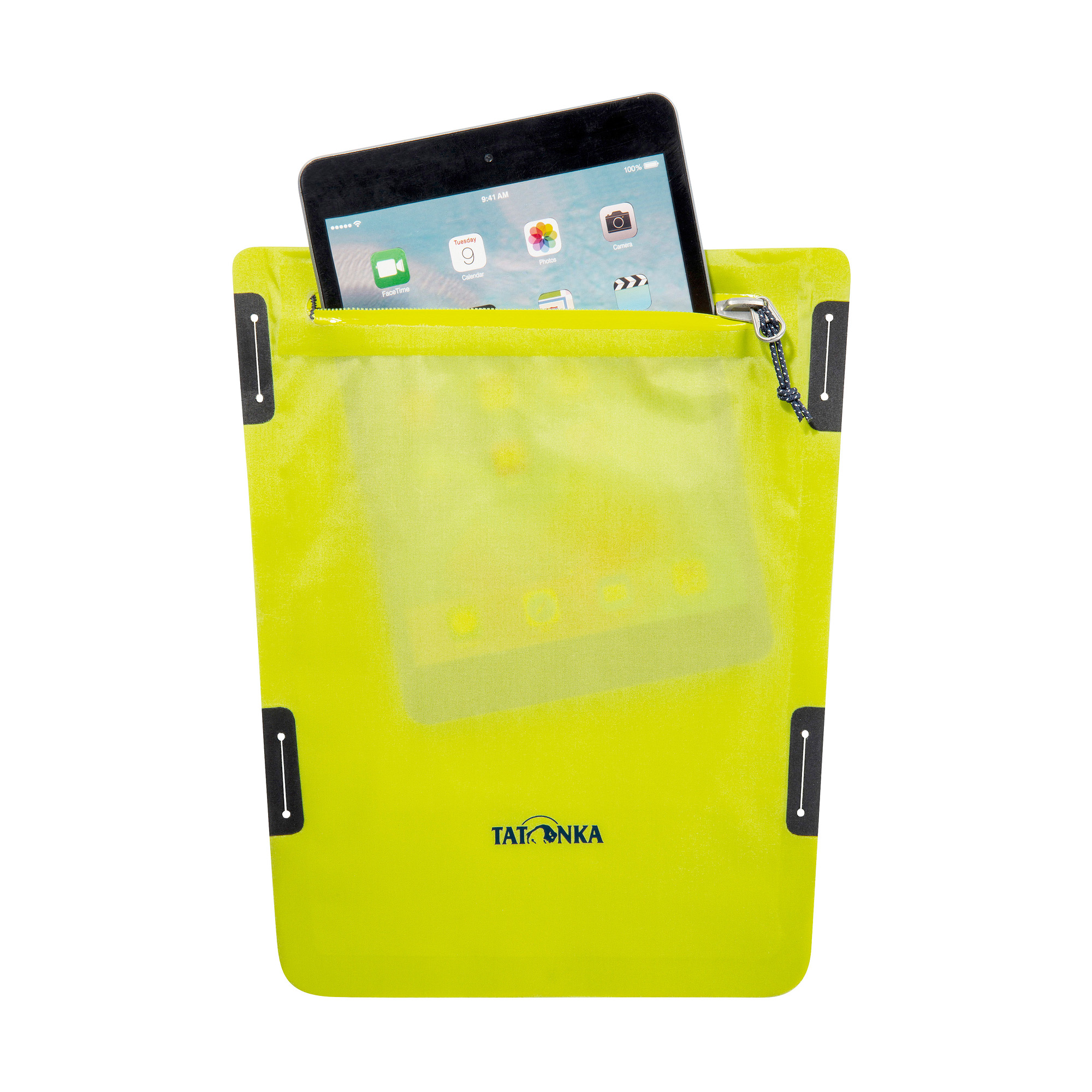 Tatonka WR Flight Pouch A5 lime gelb Sonstige Taschen - Detailansicht Elektronik, Tatonka WR Flight Pouch A5 lime gelb Sonstige Taschen - Detailansicht