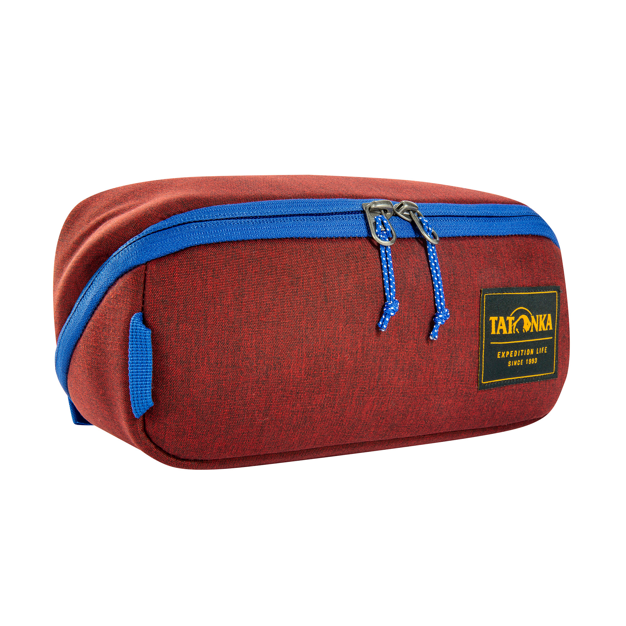 Tatonka Square Zip Pouch M tango red rot Kulturbeutel - Ansicht seitlich-vorne Bleistift-Box, Tatonka Square Zip Pouch M tango red rot Kulturbeutel - Ansicht seitlich-vorne