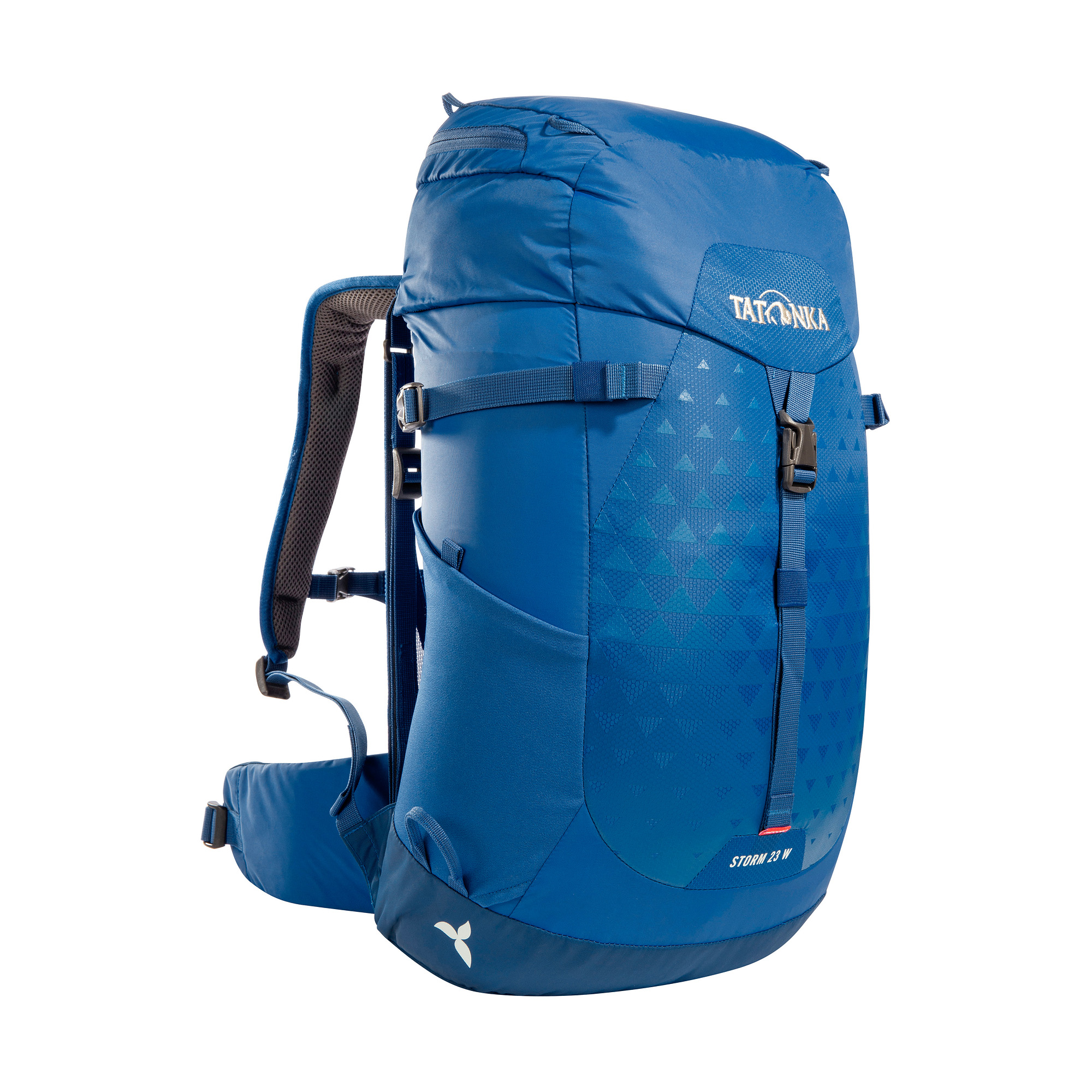 Tatonka Storm 23 Women RECCO blue blau Wanderrucksäcke - Ansicht seitlich-vorne Tasche, Rucksack, Tatonka Storm 23 Women RECCO blue blau Wanderrucksäcke - Ansicht seitlich-vorne