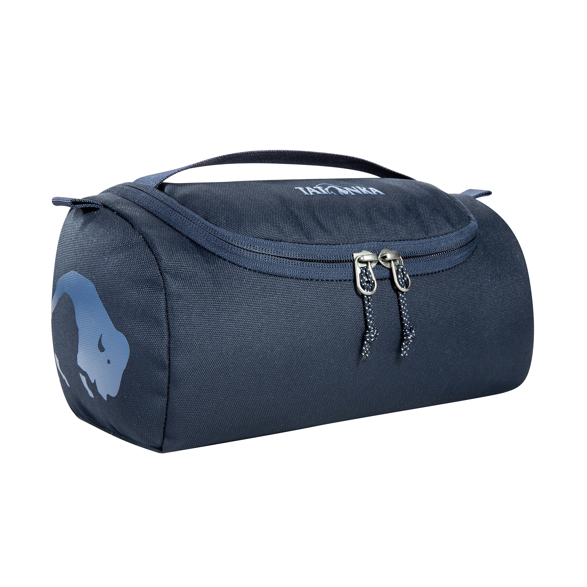 Zubehor, Tasche, Handtasche, Tatonka Care Barrel navy blau Kulturbeutel - Ansicht seitlich-vorne