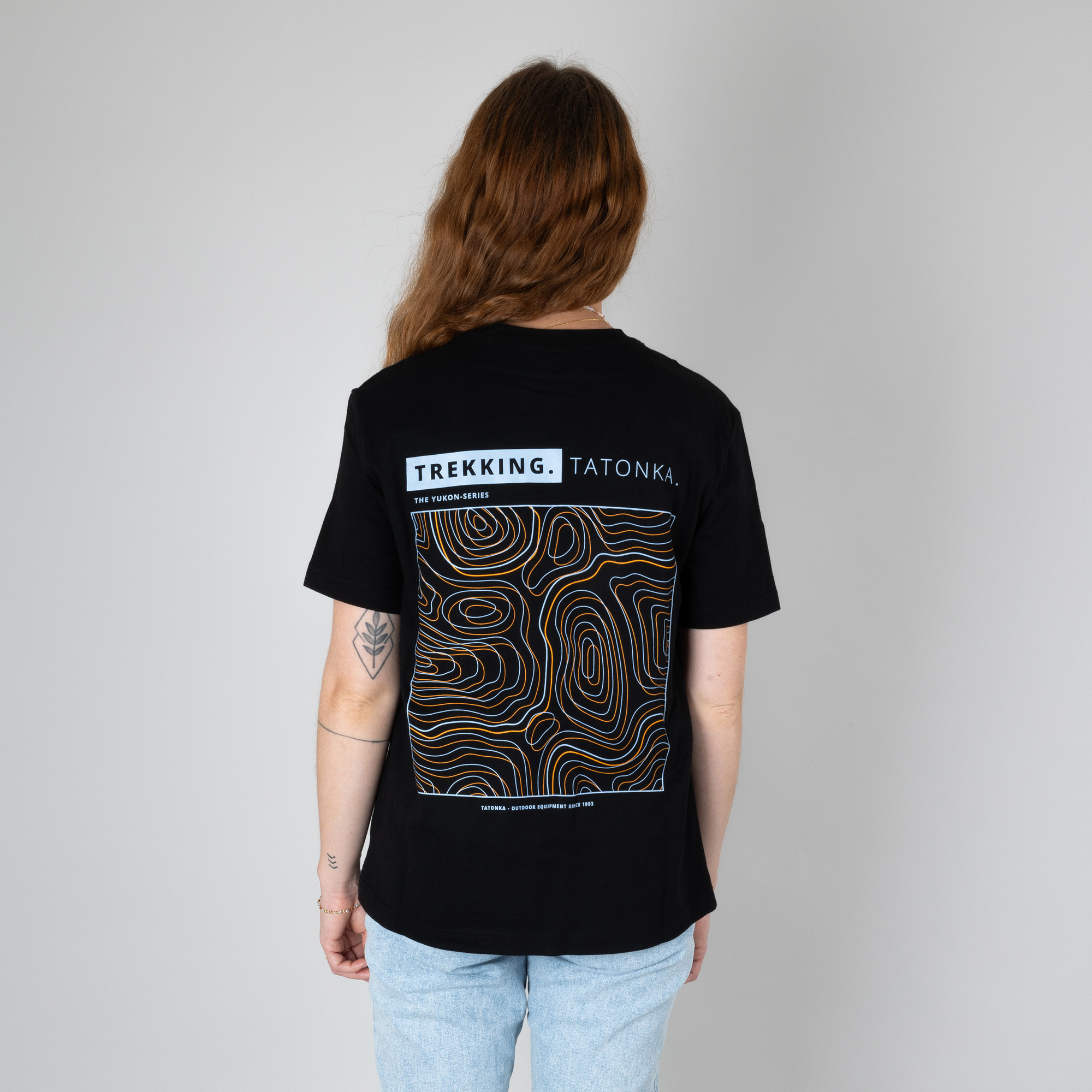 Tatonka Tatonka Contour Oversize Shirt W's black schwarz T-Shirts - Ansicht frontal-vorne Bekleidung, T-shirt, Person, Tatonka Tatonka Contour Oversize Shirt W's black schwarz T-Shirts - Ansicht frontal-vorne