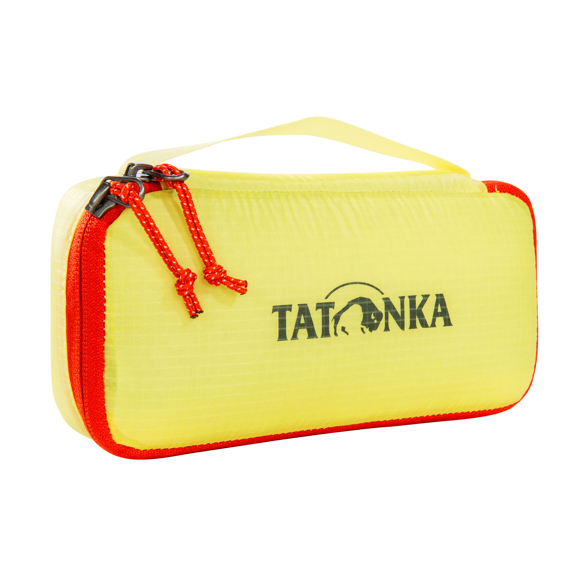 Tatonka SQZY Padded Pouch S light yellow gelb Reisezubehör - Ansicht seitlich-vorne Zubehor, Tasche, Handtasche, Tatonka SQZY Padded Pouch S light yellow gelb Reisezubehör - Ansicht seitlich-vorne