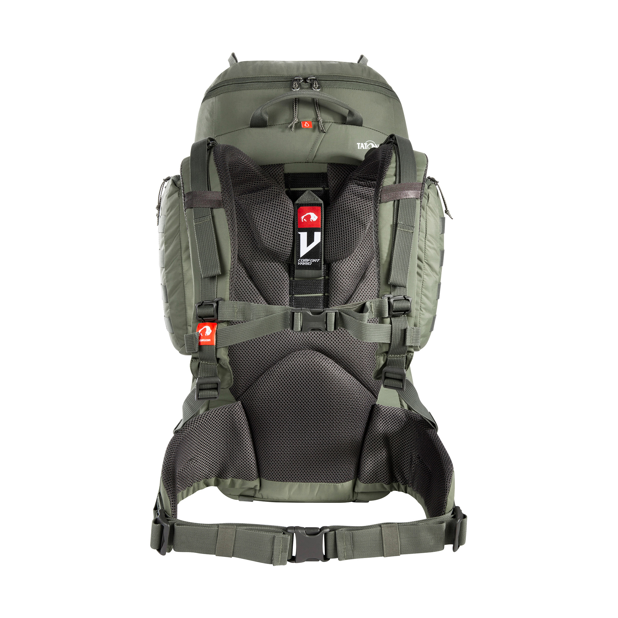 Tatonka Akela 35 stone grey olive grau Trekkingrucksäcke - Ansicht frontal-hinten Tasche, Rucksack, Tatonka Akela 35 stone grey olive grau Trekkingrucksäcke - Ansicht frontal-hinten