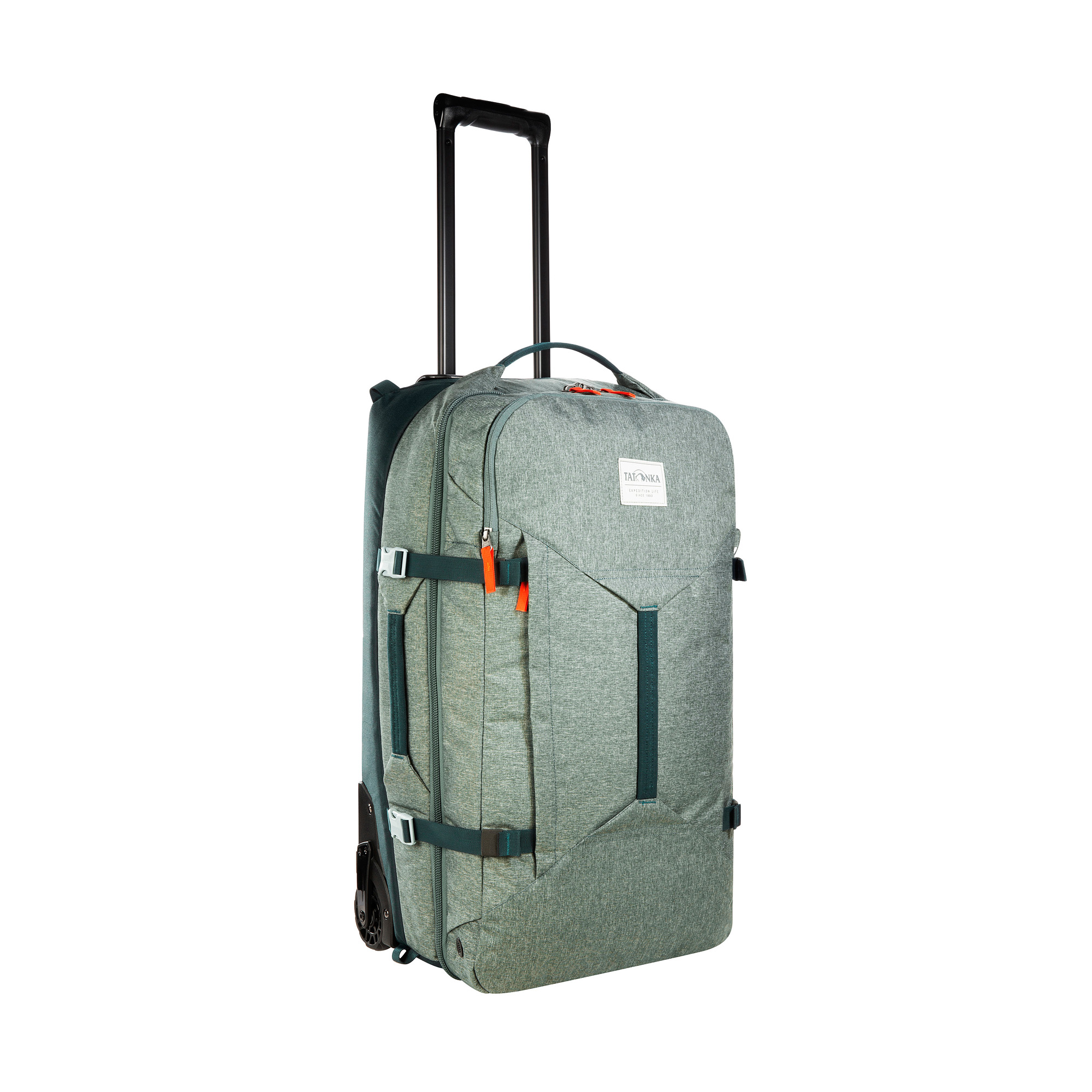 Gepäck, Koffer, Tatonka Travel Roller 60 sage green grün Trolleys & Koffer - Ansicht seitlich-vorne
