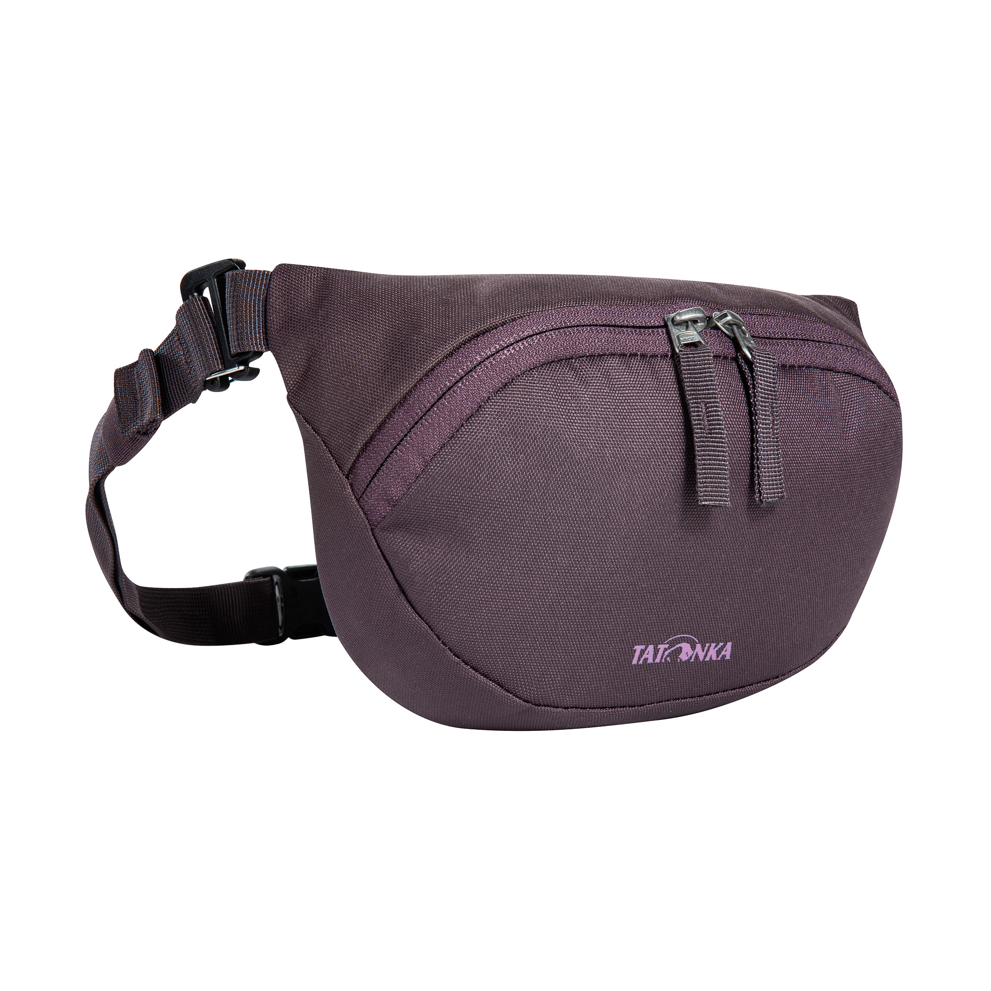 Leinwand, Zubehör, Tasche, Handtasche, Tatonka Hip Belt Pouch S midnight plum lila Bauchtaschen - Ansicht seitlich-vorne