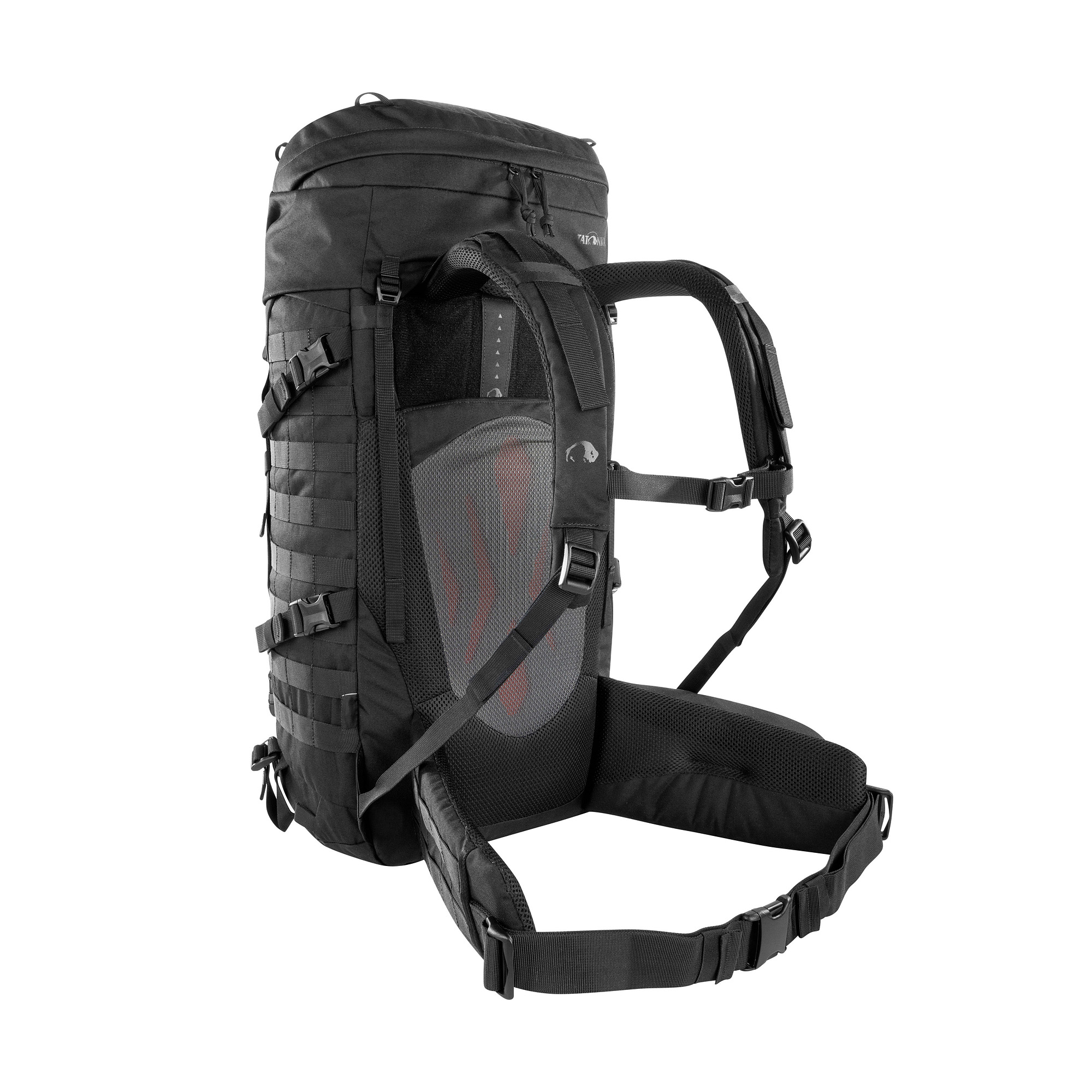 Tasche, Rucksack, Tatonka Pyrox 40+10 Women BC black schwarz Trekkingrucksäcke - Ansicht seitlich-hinten