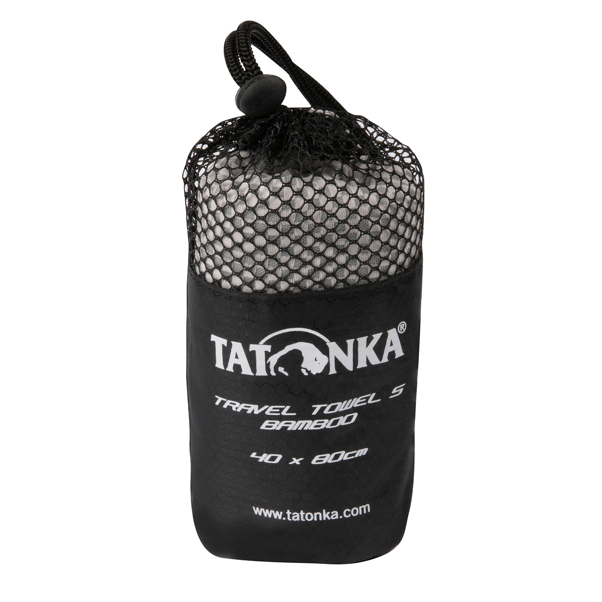Tatonka Travel Towel Bamboo S grey grau Reisezubehör 4013236305067