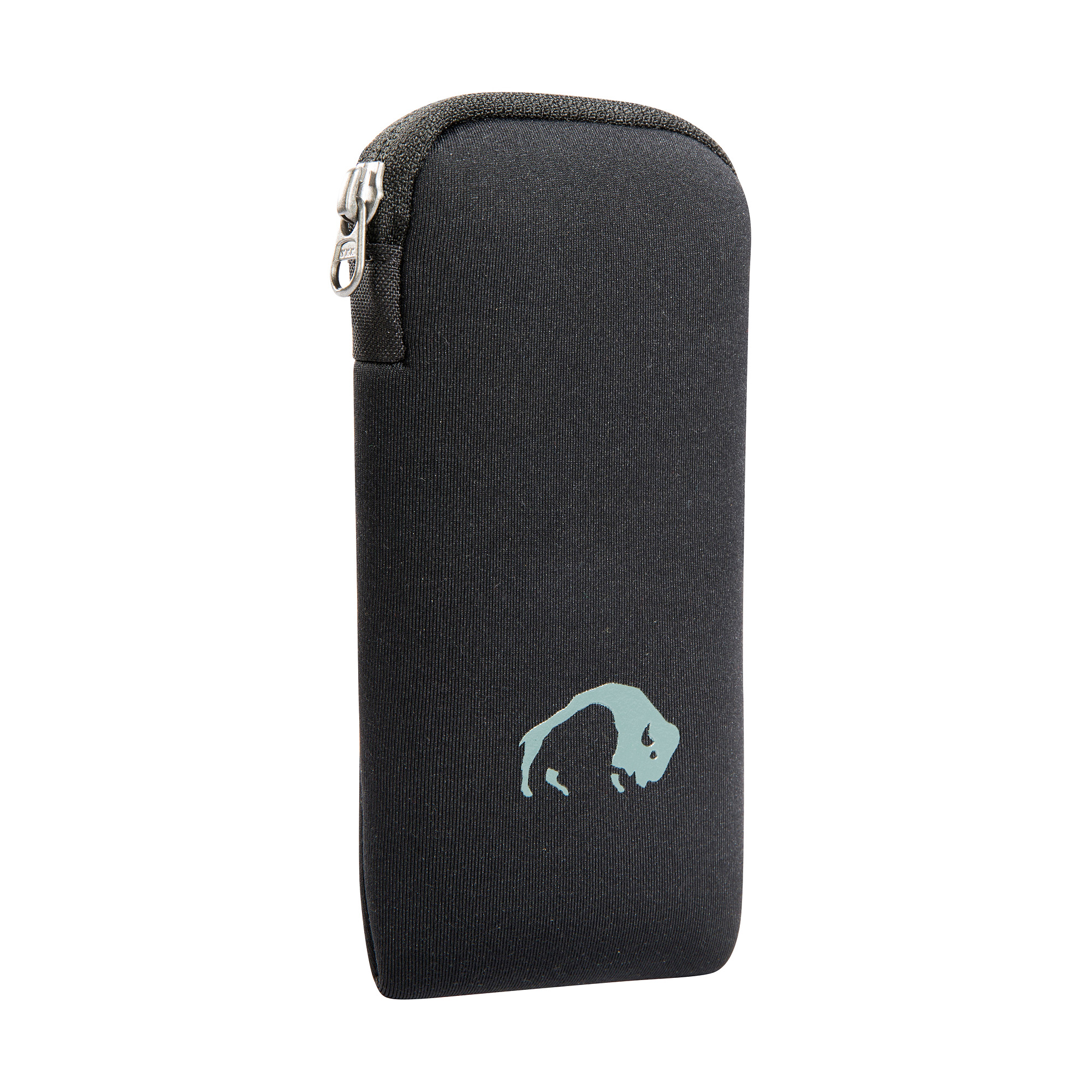 Tatonka Neopren Zip Bag 2 black schwarz Handyhüllen - Ansicht seitlich-vorne Tatonka Neopren Zip Bag 2 black schwarz Handyhüllen - Ansicht seitlich-vorne
