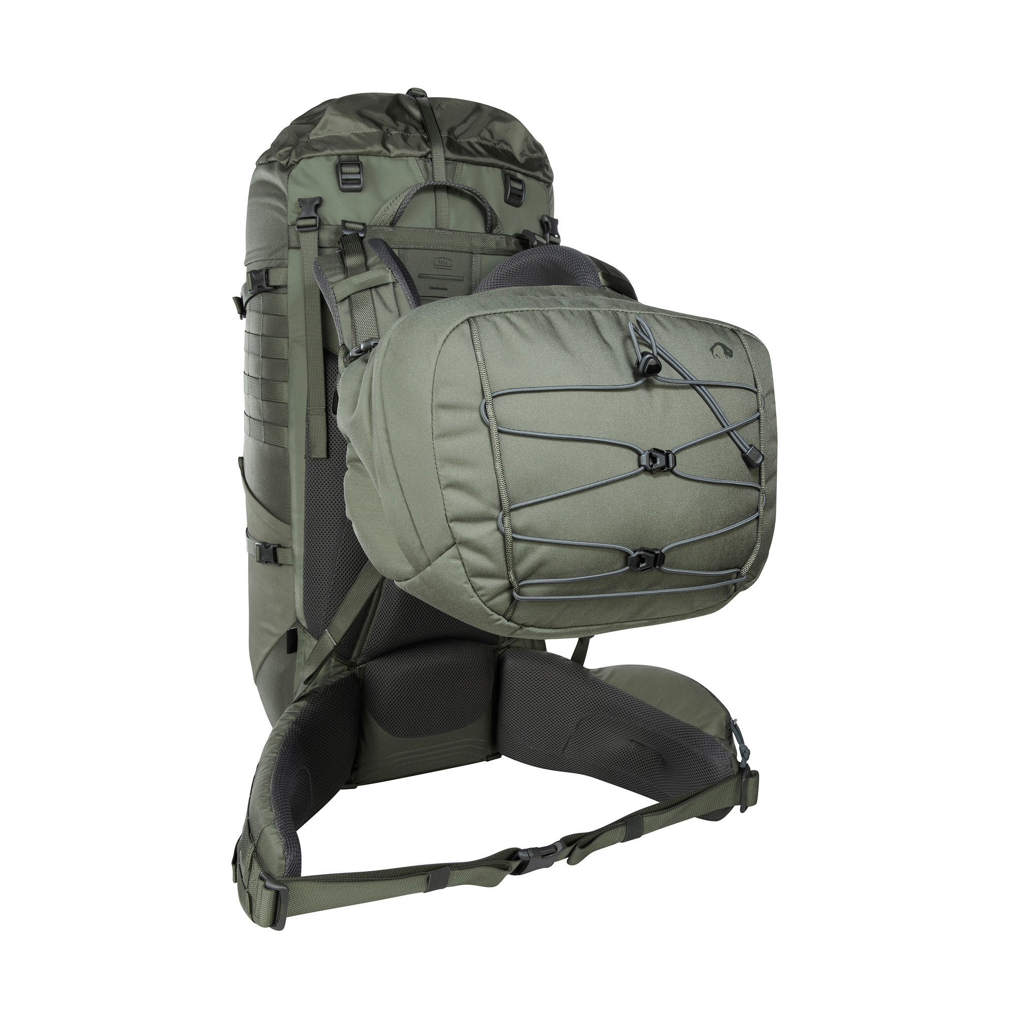Tasche, Rucksack, Tatonka Yukon 70+10 BC stone grey olive grau Trekkingrucksäcke - Detailansicht