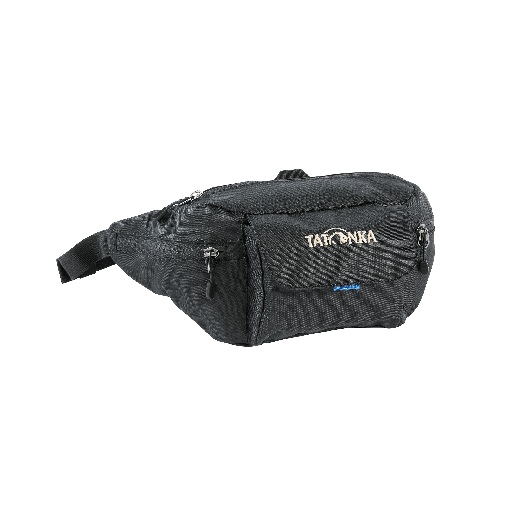 Tatonka Funny Bag "M" black schwarz Bauchtaschen - Ansicht seitlich-vorne Tasche, Tatonka Funny Bag "M" black schwarz Bauchtaschen - Ansicht seitlich-vorne